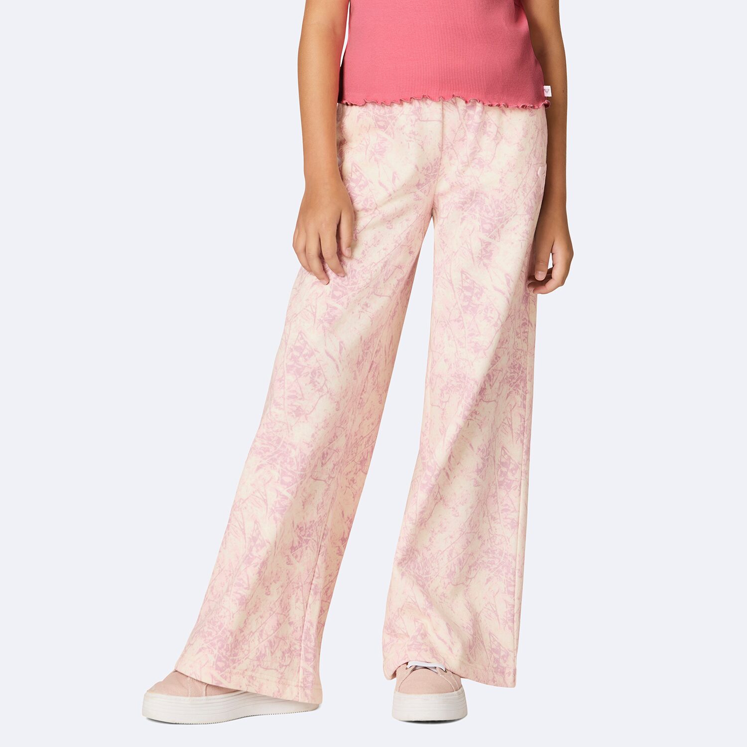 Roxy Big Kid Girls Wide Leg Regular Fit Fleece Kids Pull-On Pant