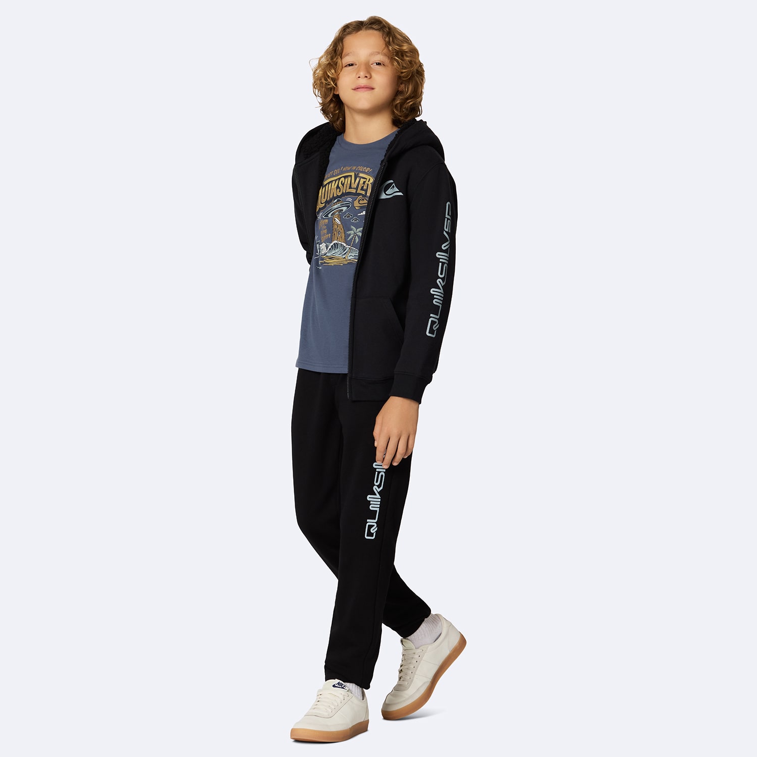 Quiksilver Big Kid Boys Cuffed Regular Fit Fleece Jogger Pant