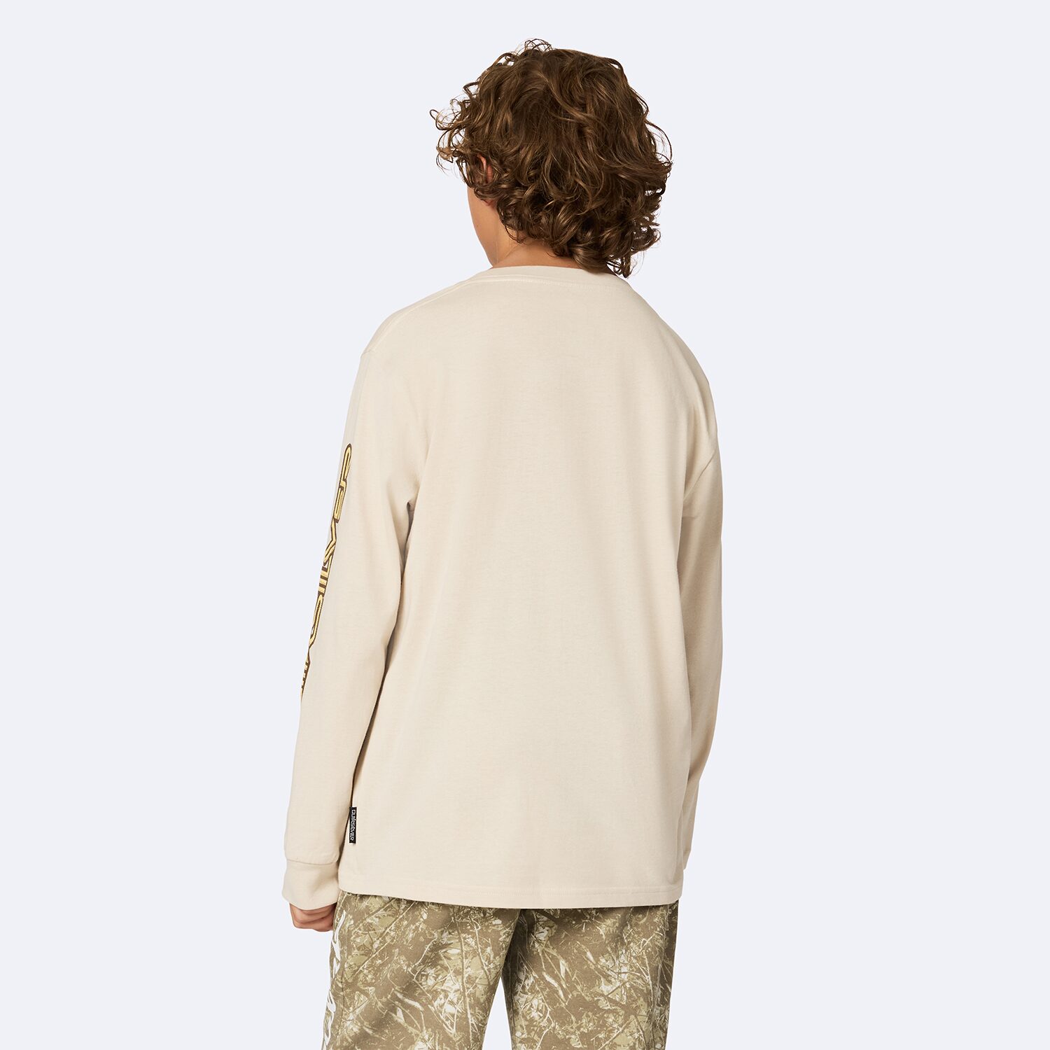 Quiksilver Big Kid Boys Crew Neck Long Sleeve Regular Fit Graphic T-Shirt