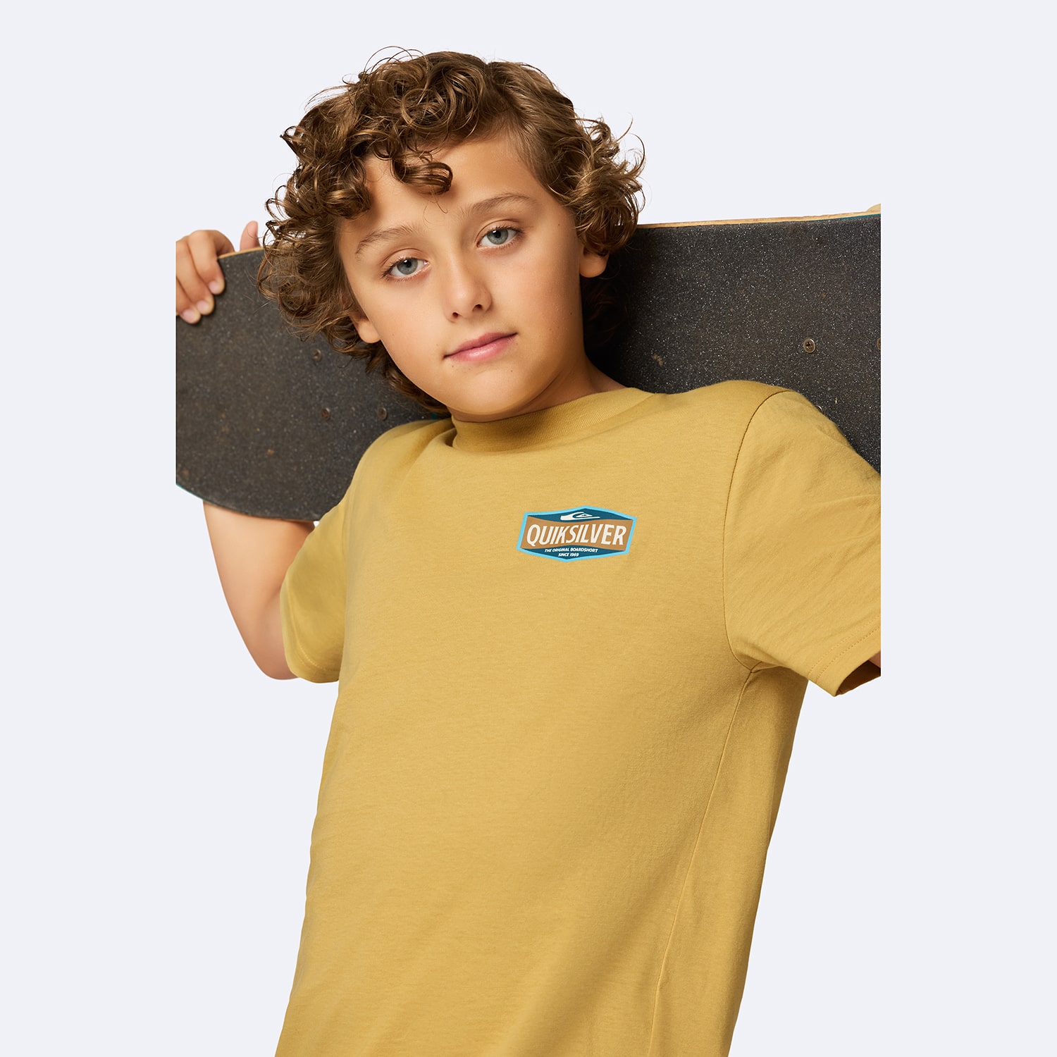 Quiksilver Big Kid Boys Crew Neck Short Sleeve Regular Fit Graphic T-Shirt
