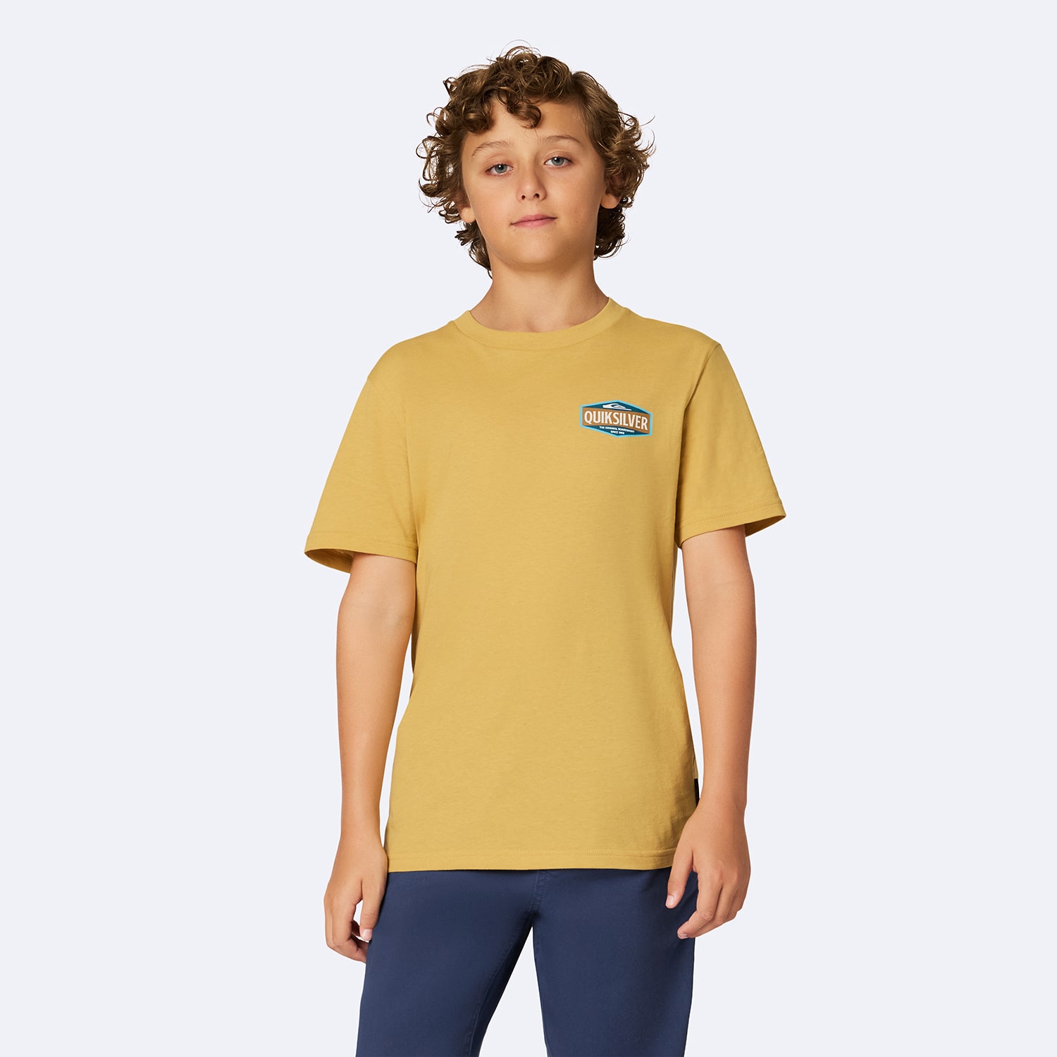 Quiksilver Big Kid Boys Crew Neck Short Sleeve Regular Fit Graphic T-Shirt