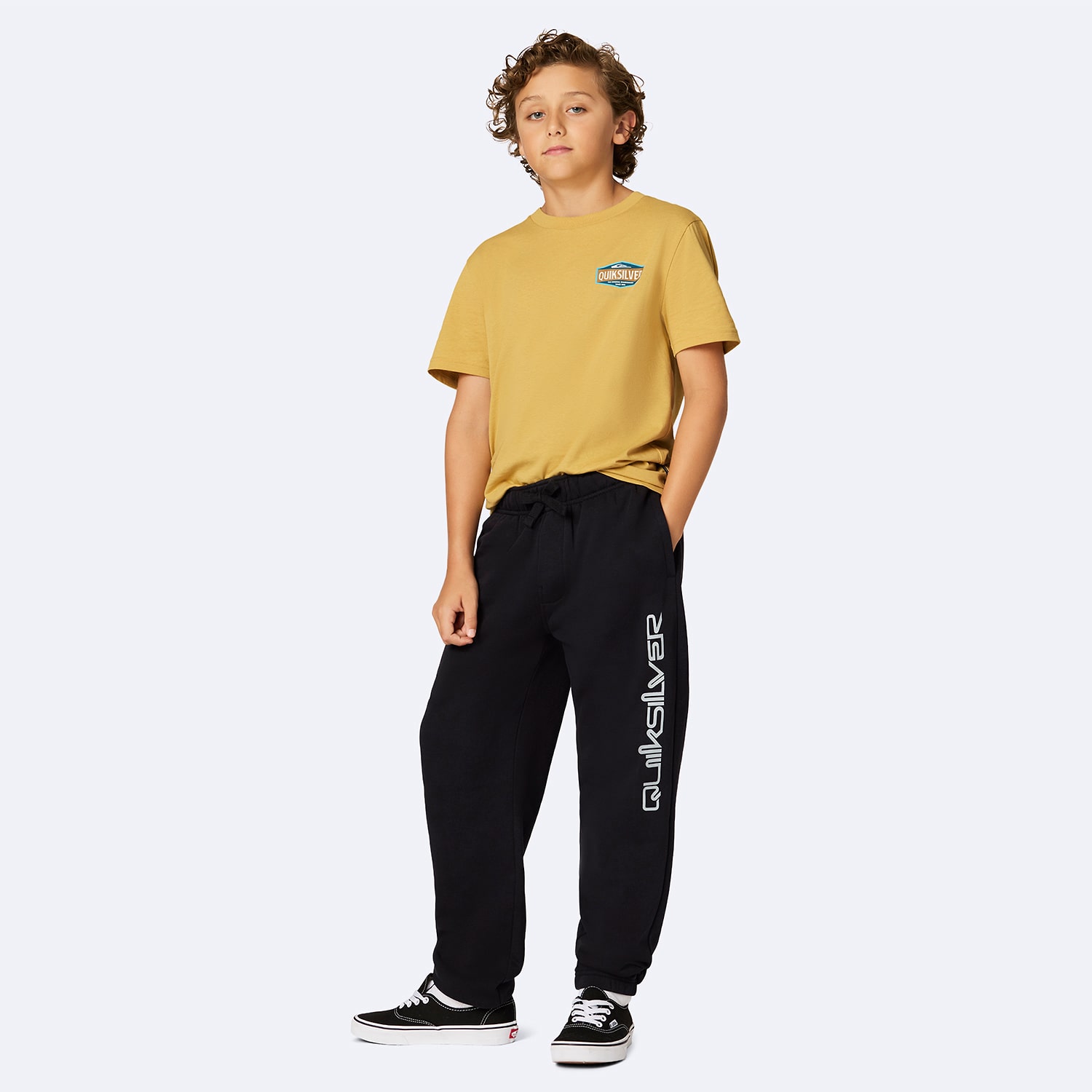 Quiksilver Big Kid Boys Crew Neck Short Sleeve Regular Fit Graphic T-Shirt