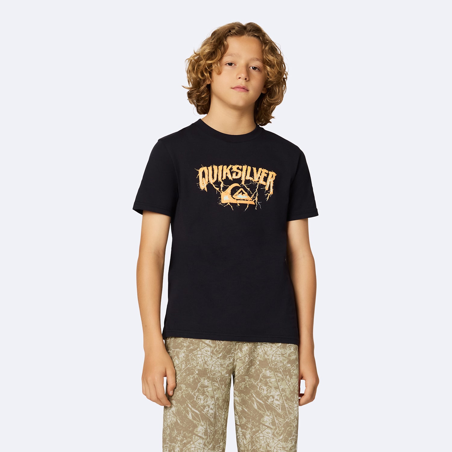 Quiksilver Big Kid Boys Crew Neck Short Sleeve Regular Fit Graphic T-Shirt
