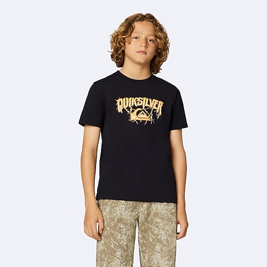 Quiksilver Big Kid Boys Crew Neck Short Sleeve Regular Fit Graphic T-Shirt