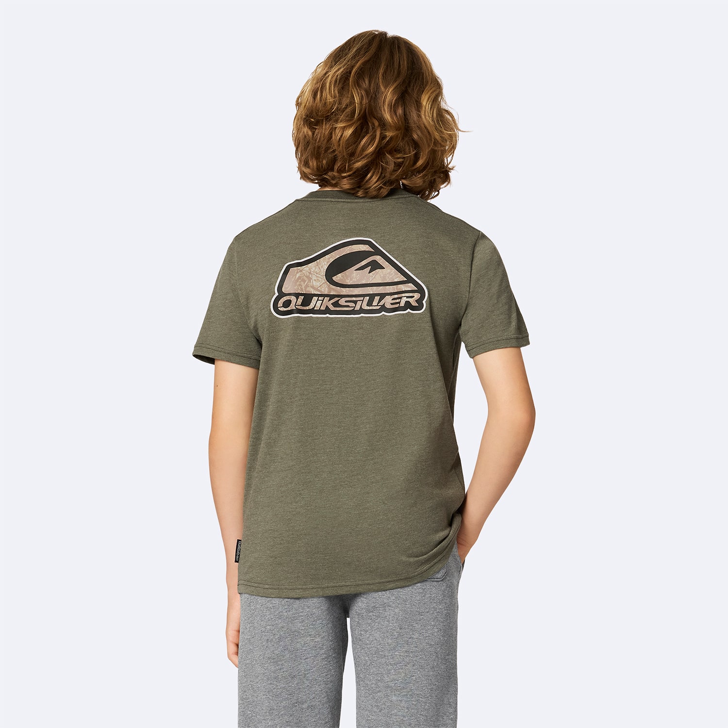 Quiksilver Big Kid Boys Crew Neck Short Sleeve Regular Fit Graphic T-Shirt