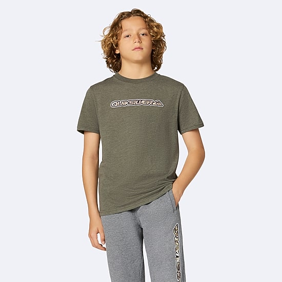 Quiksilver Big Kid Boys Crew Neck Short Sleeve Regular Fit Graphic T-Shirt