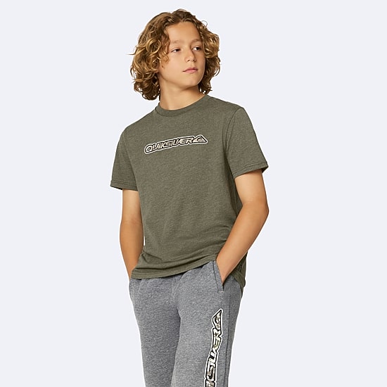 Quiksilver Big Kid Boys Crew Neck Short Sleeve Regular Fit Graphic T-Shirt