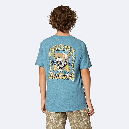 Quiksilver Big Kid Boys Crew Neck Short Sleeve Regular Fit Graphic T-Shirt