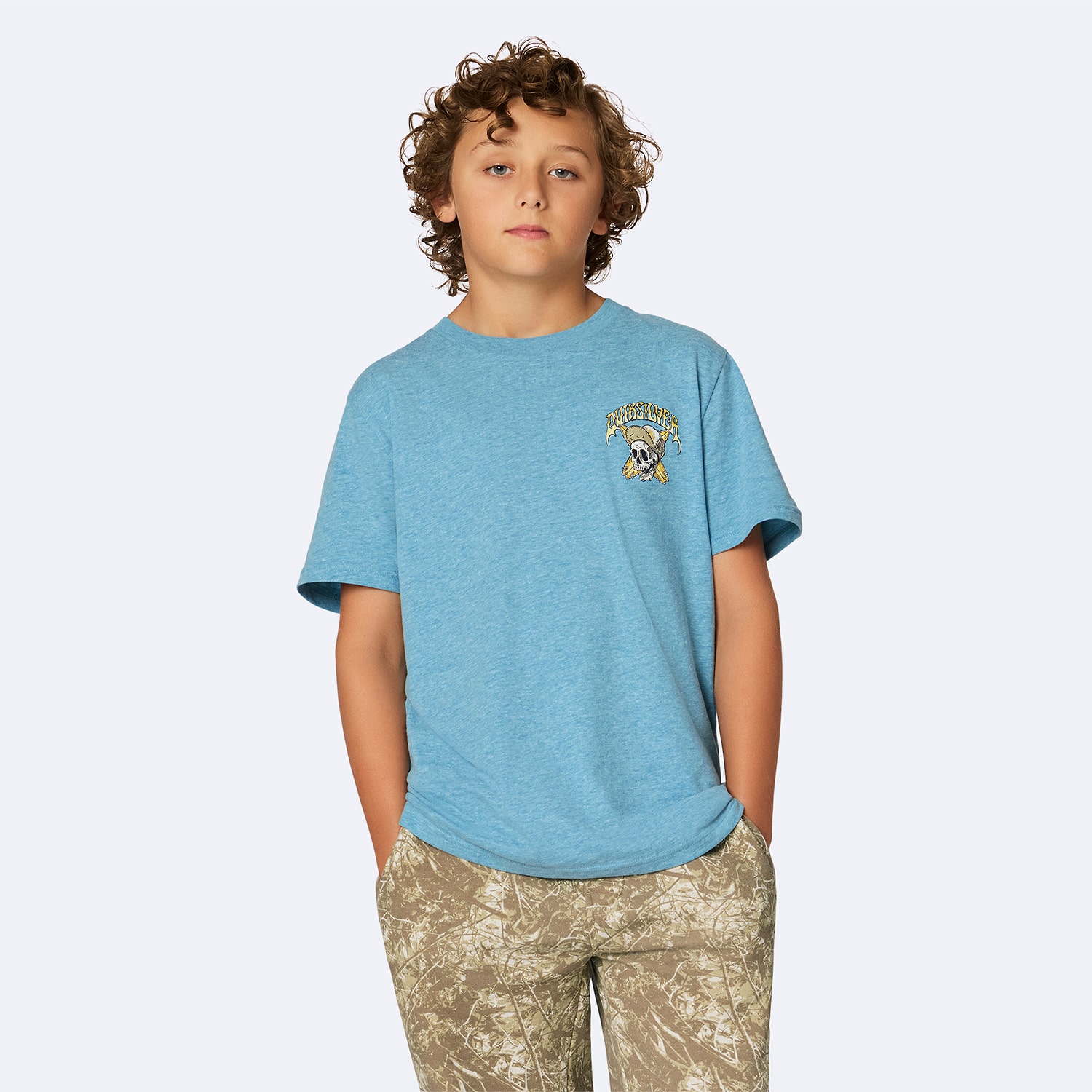 Quiksilver Big Kid Boys Crew Neck Short Sleeve Regular Fit Graphic T-Shirt