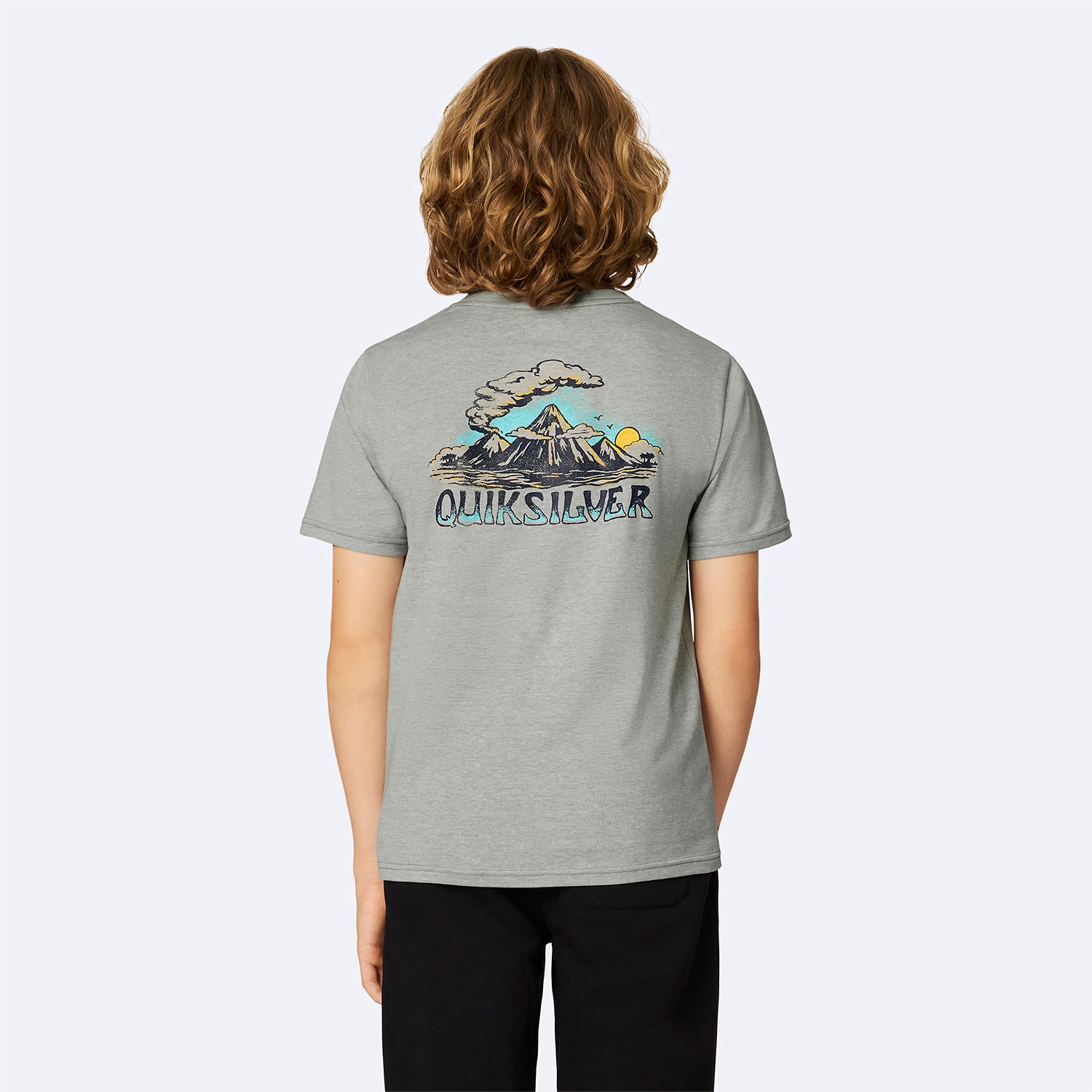 Quiksilver Big Kid Boys Crew Neck Short Sleeve Regular Fit Graphic T-Shirt