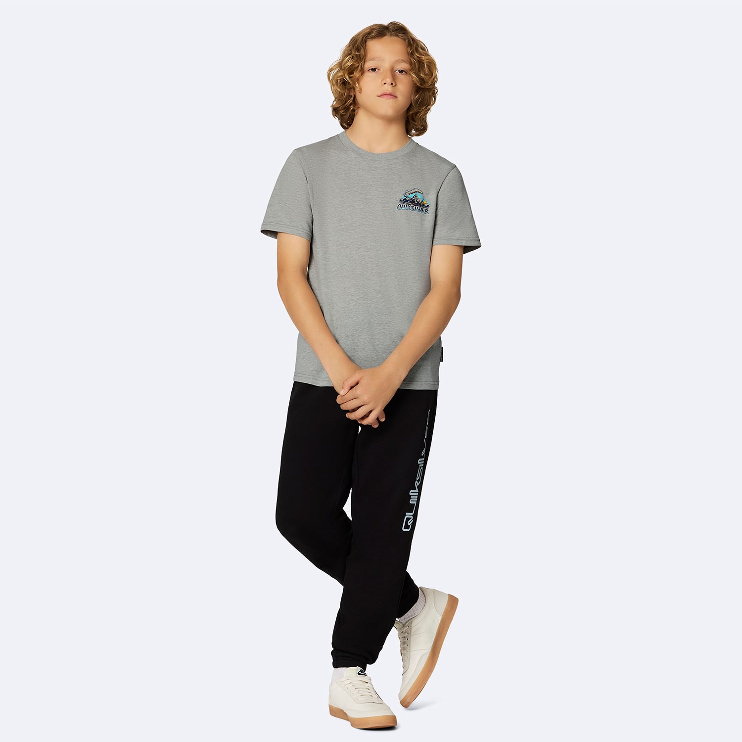 Quiksilver Big Kid Boys Crew Neck Short Sleeve Regular Fit Graphic T-Shirt