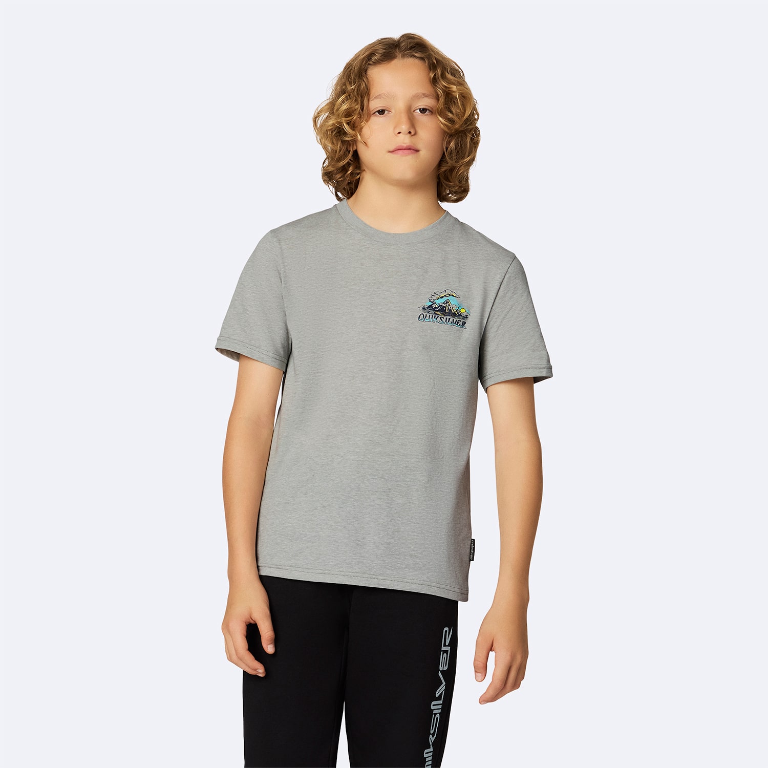 Quiksilver Big Kid Boys Crew Neck Short Sleeve Regular Fit Graphic T-Shirt