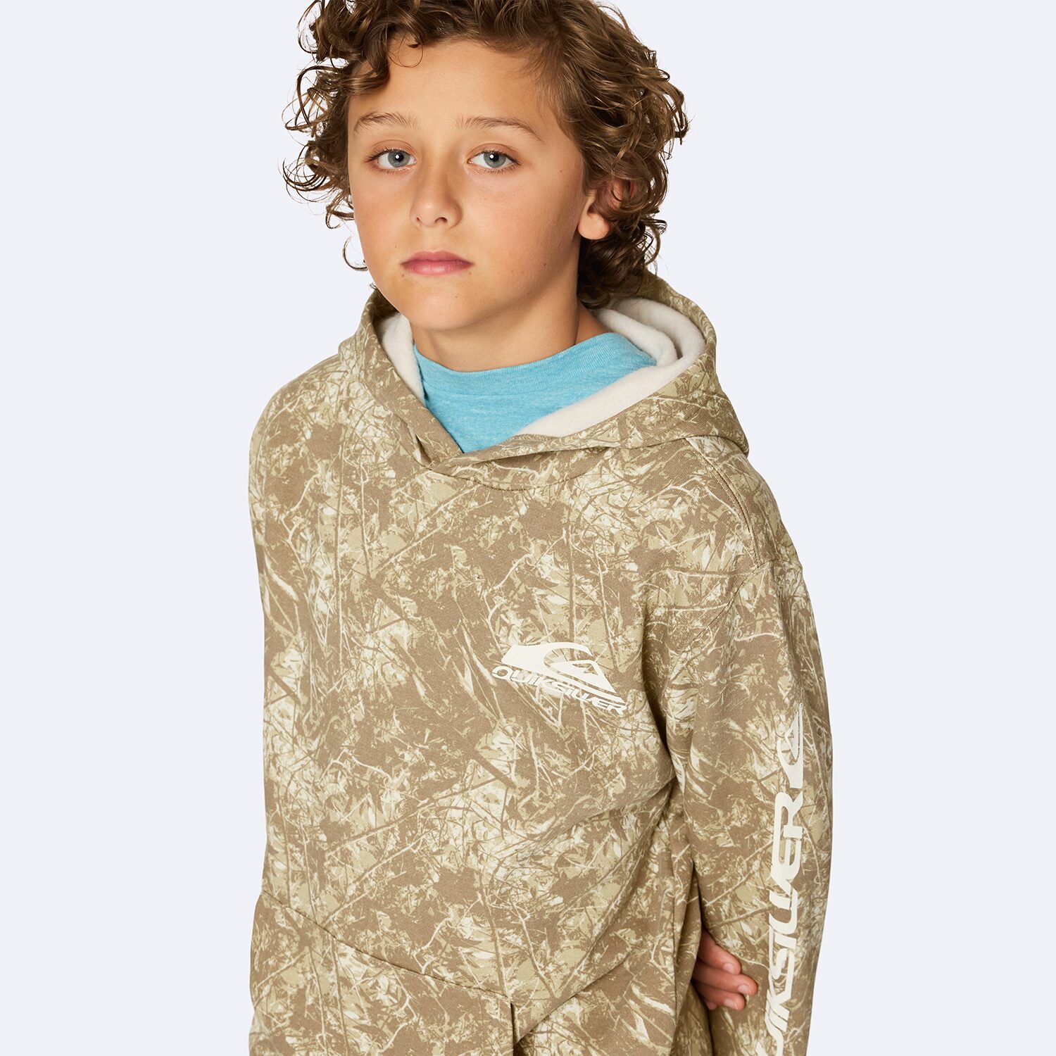 Quiksilver Big Kid Boys Long Sleeve Fleece Hoodie