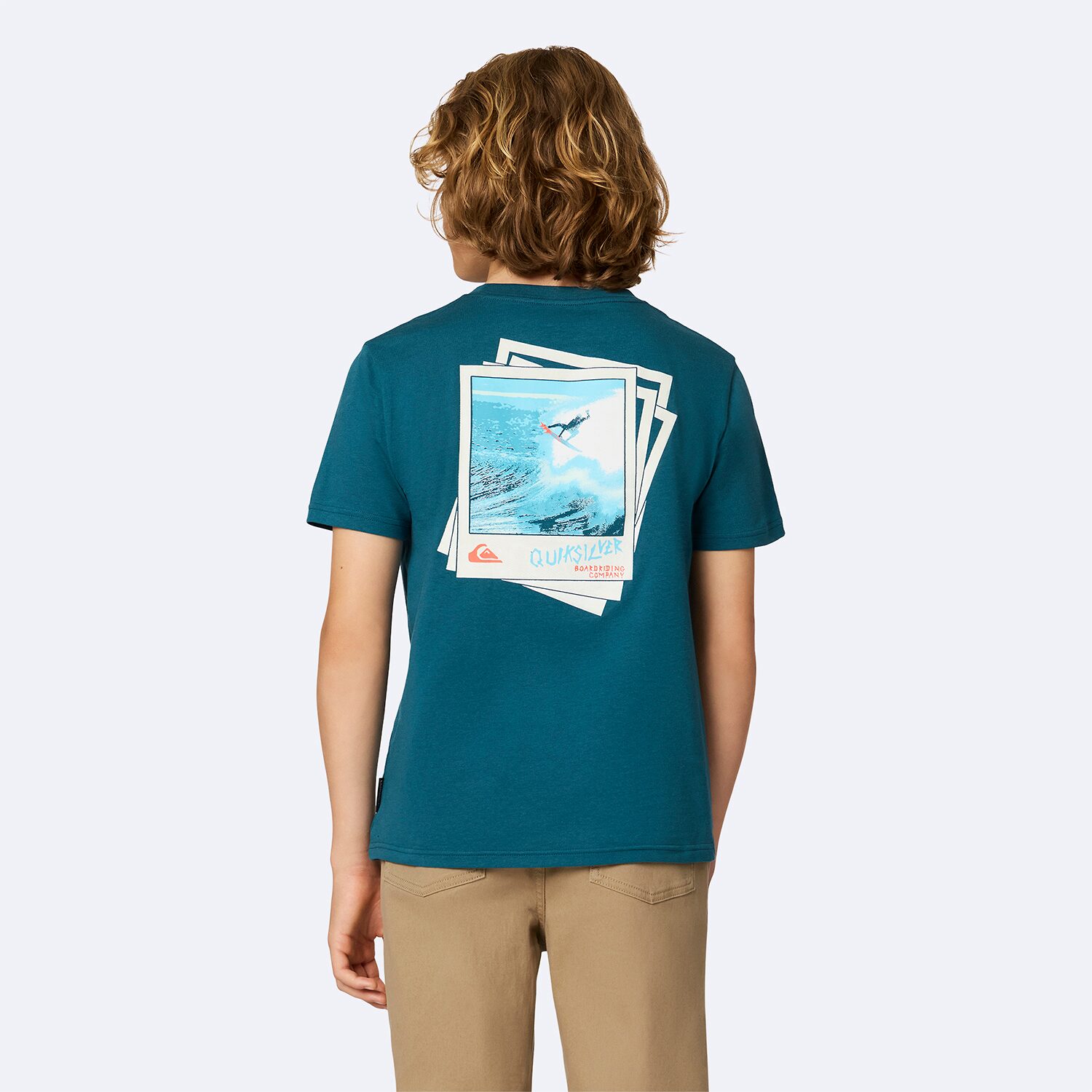 Quiksilver Big Kid Boys Crew Neck Short Sleeve Regular Fit Graphic T-Shirt