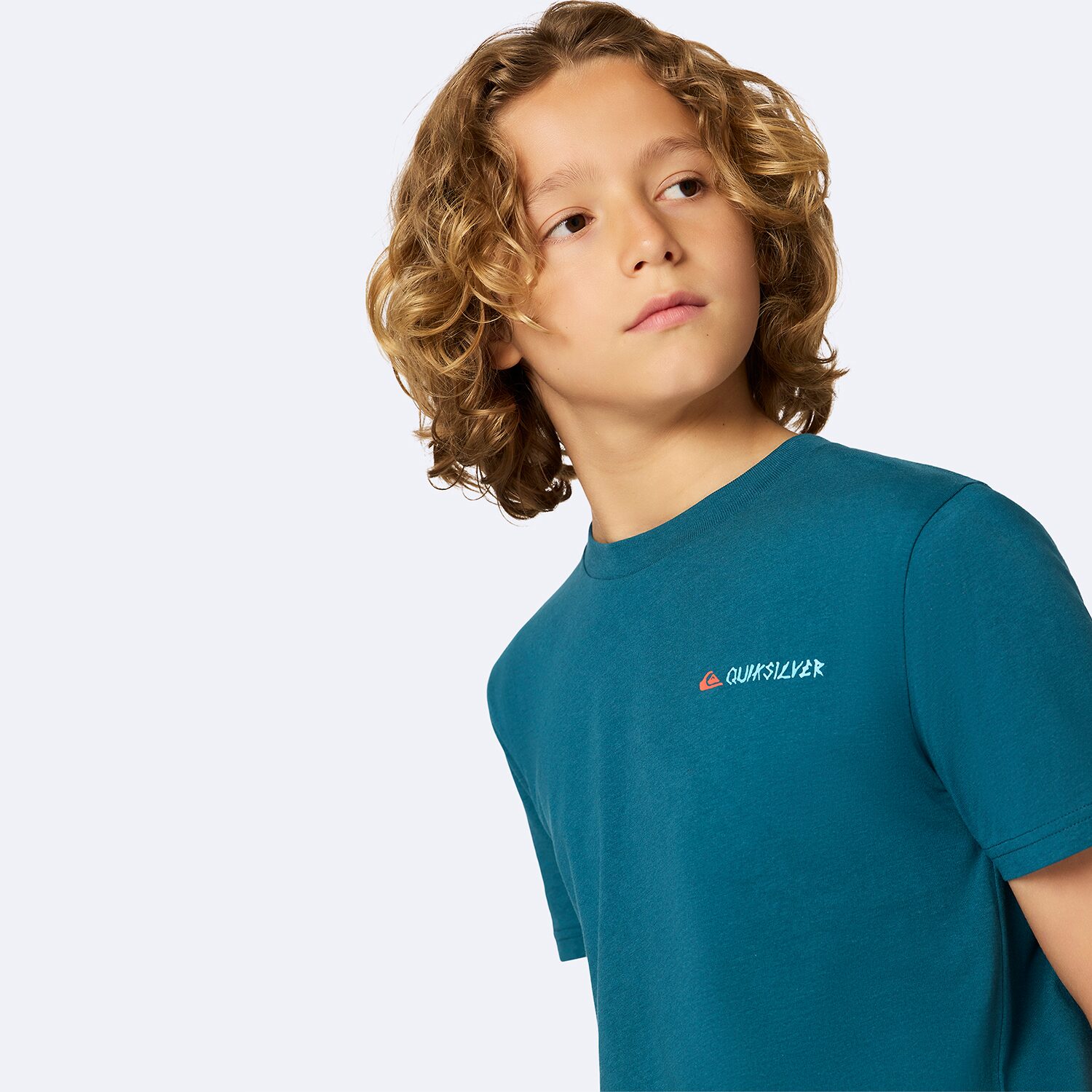 Quiksilver Big Kid Boys Crew Neck Short Sleeve Regular Fit Graphic T-Shirt