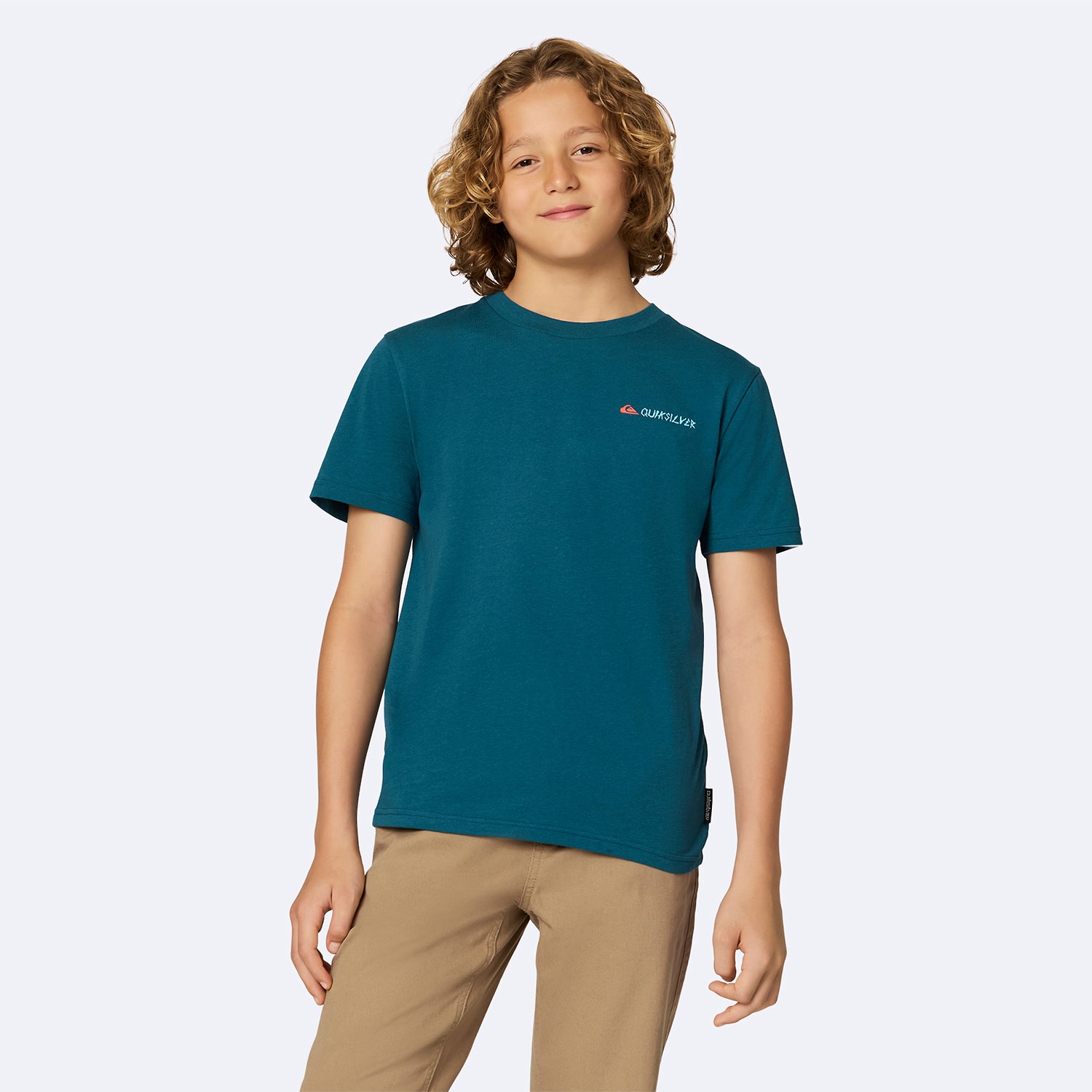 Quiksilver Big Kid Boys Crew Neck Short Sleeve Regular Fit Graphic T-Shirt