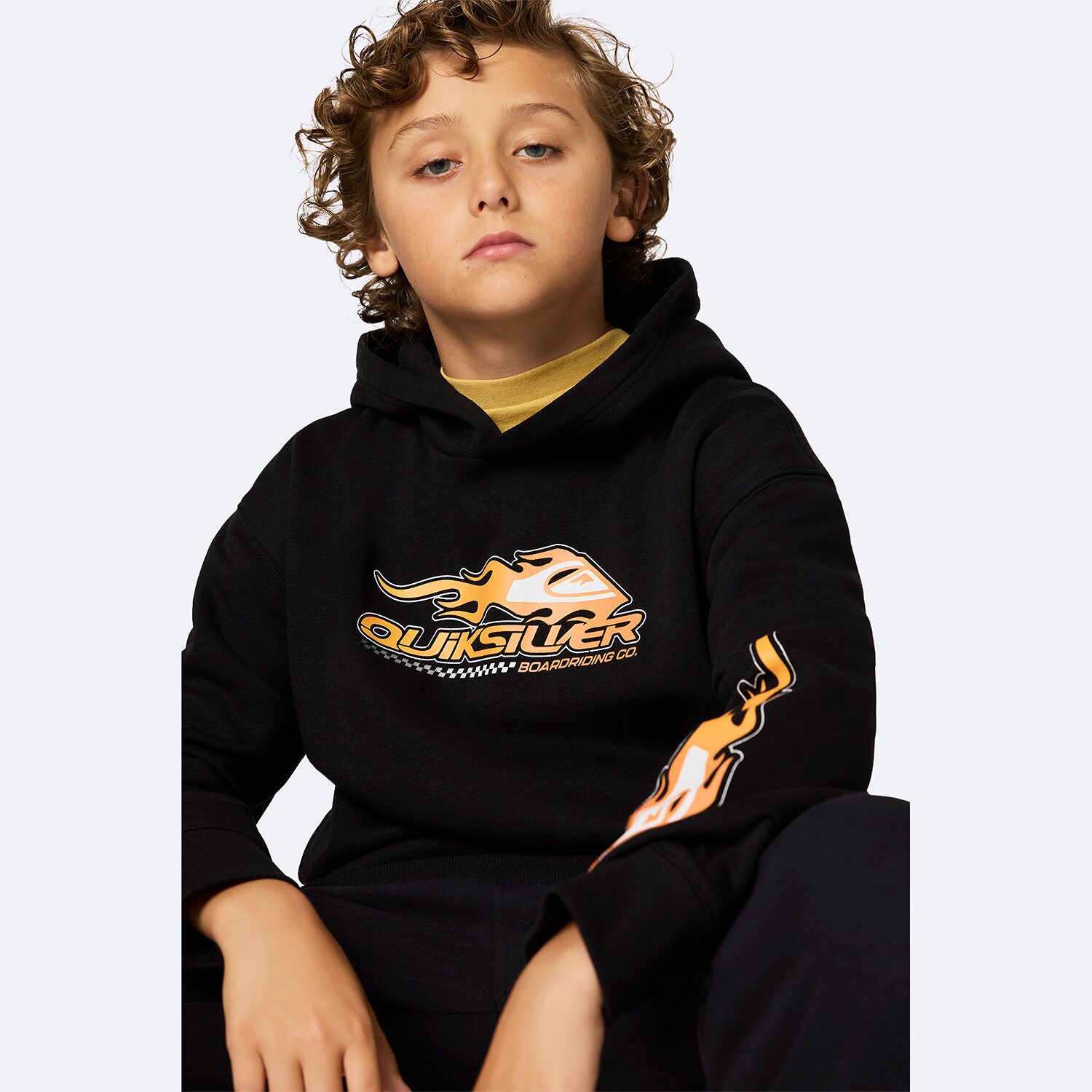 Quiksilver Big Kid Boys Long Sleeve Fleece Hoodie