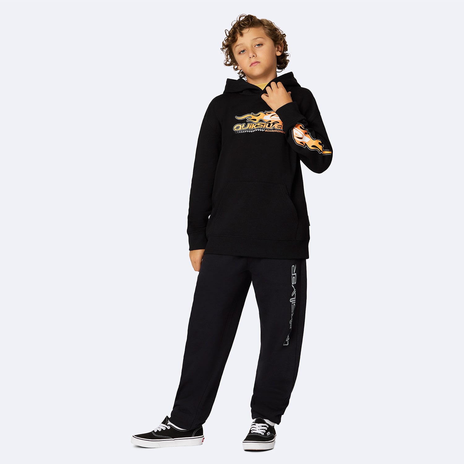 Quiksilver Big Kid Boys Long Sleeve Fleece Hoodie