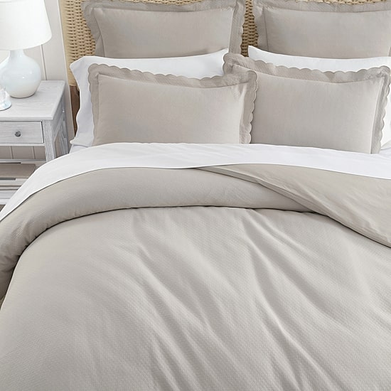 Martha Stewart Signature Scallop 3-pc. Duvet Cover Set