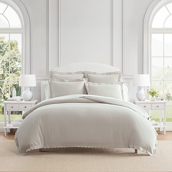 Martha Stewart Signature Scallop 3-pc. Duvet Cover Set
