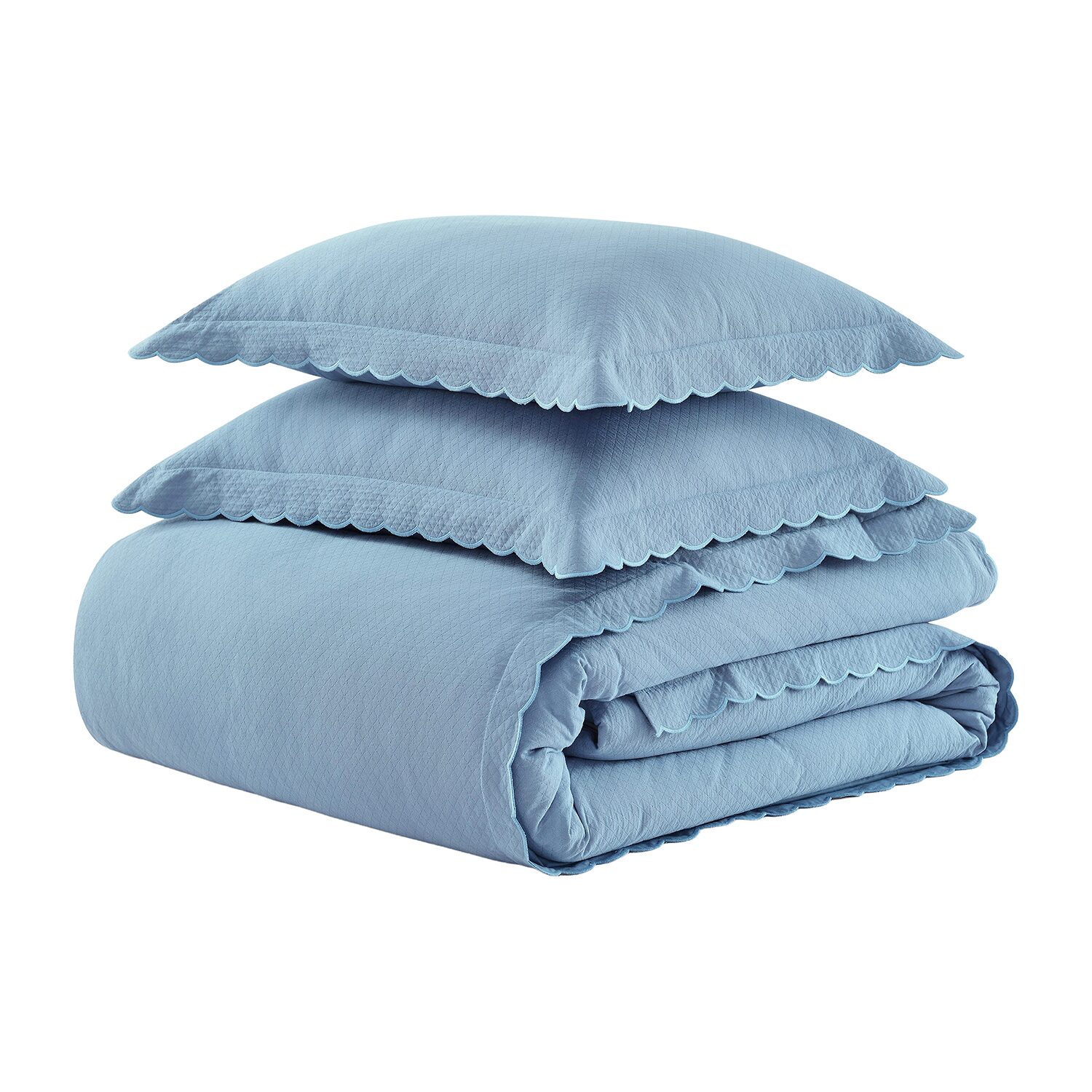 Martha Stewart Signature Scallop 3-pc. Duvet Cover Set