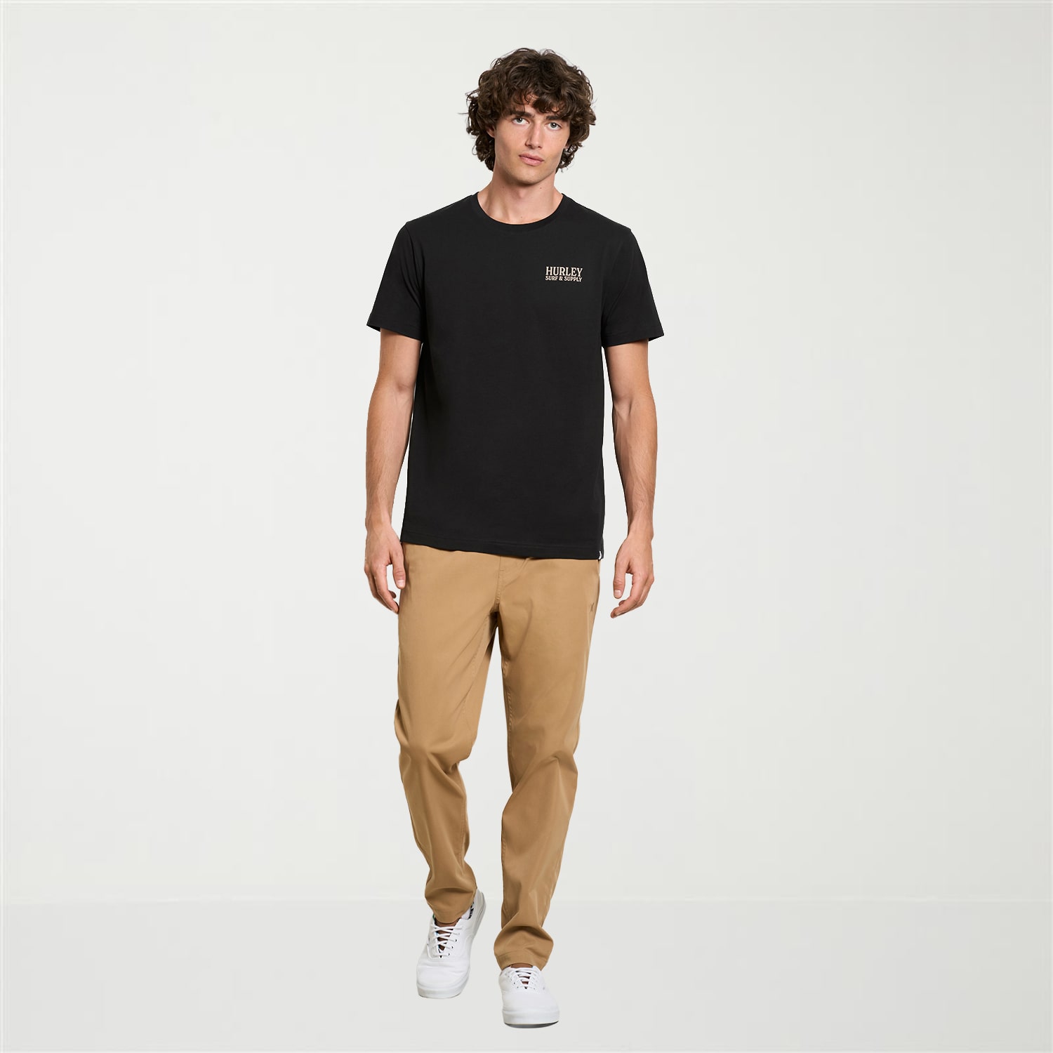Hurley Mens Crew Neck Short Sleeve Regular Fit Graphic T-Shirt