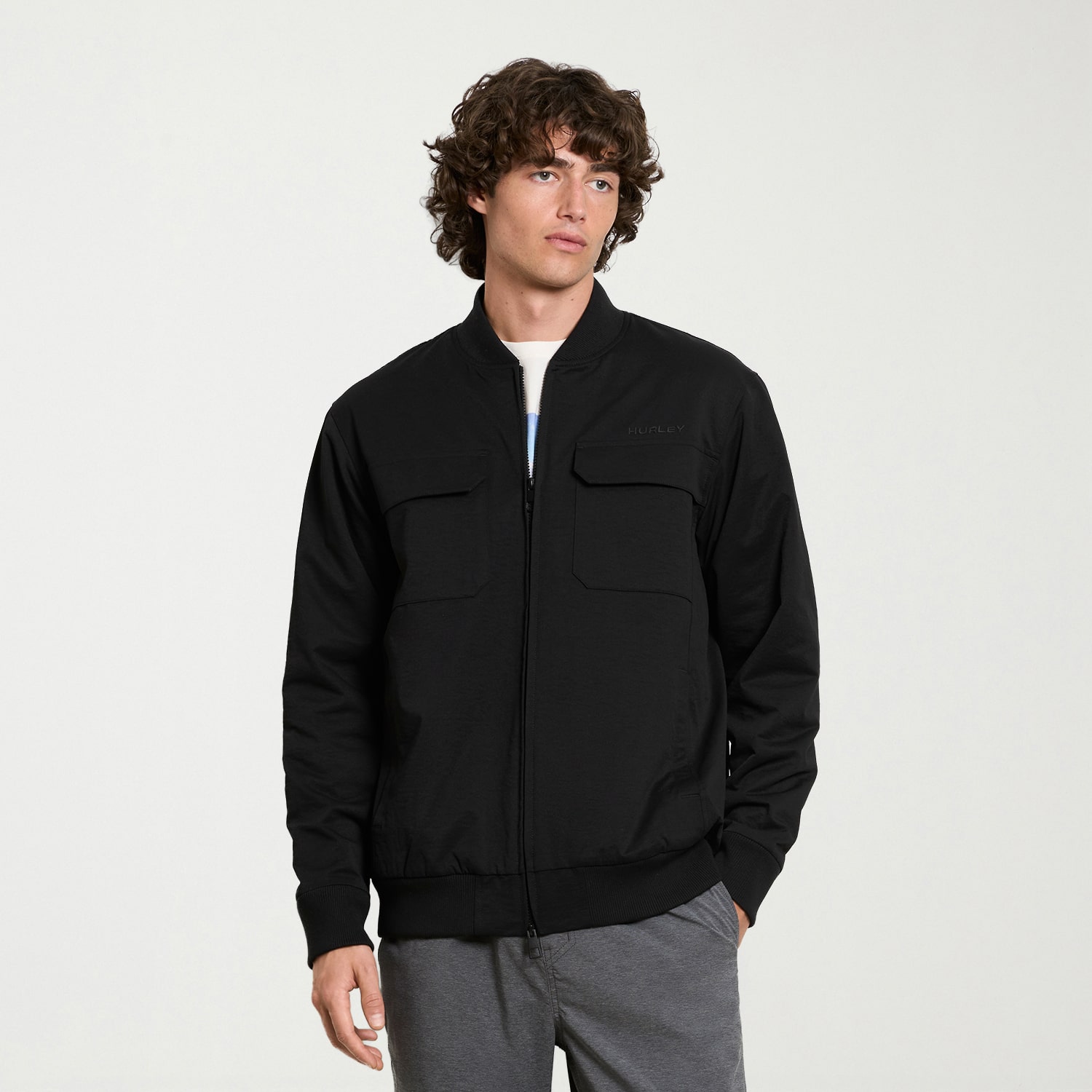 Hurley Mens Bomber Jacket