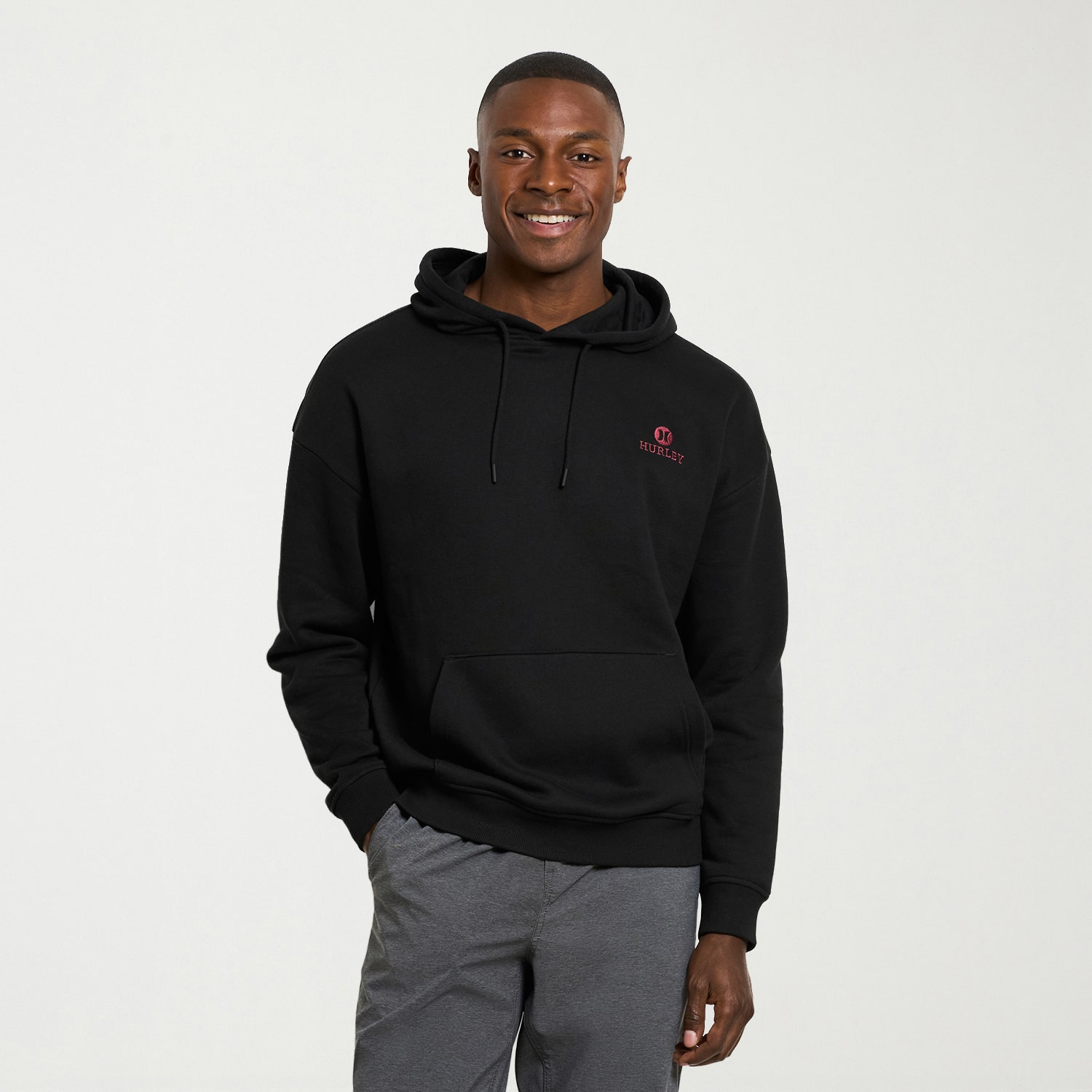 Hurley Mens Long Sleeve Fleece Hoodie