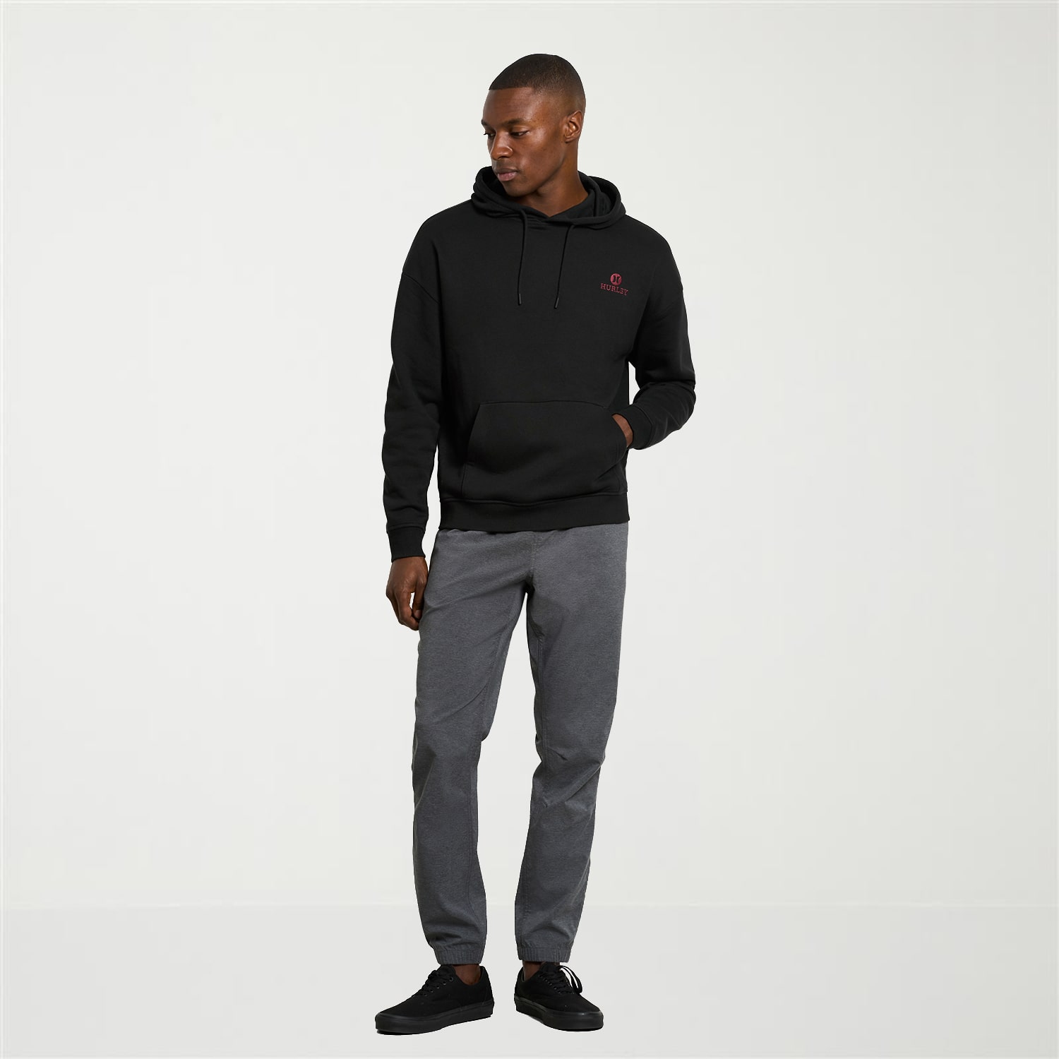 Hurley Mens Long Sleeve Fleece Hoodie