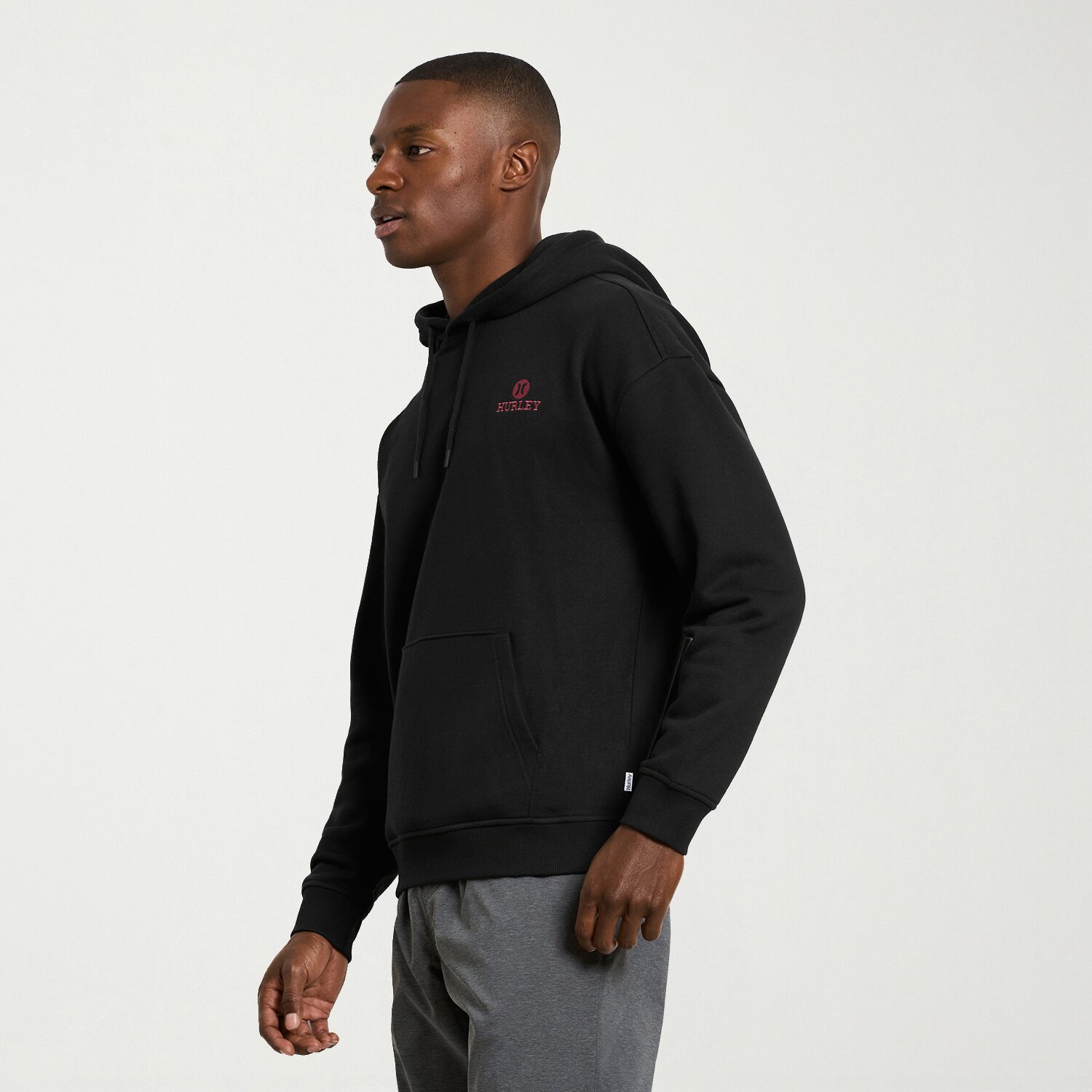 Hurley Mens Long Sleeve Fleece Hoodie