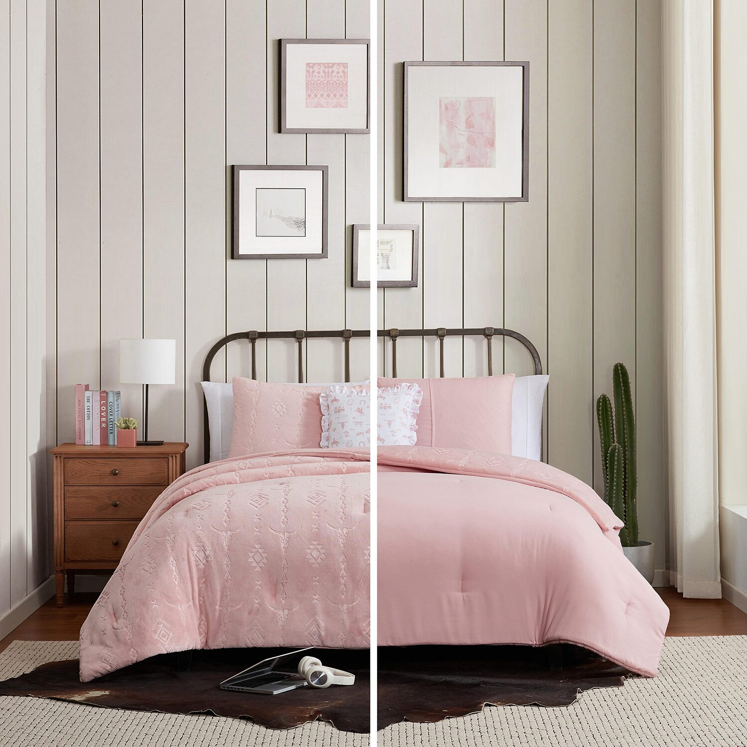 Wrangler Steer Head Stripe Comforter Set