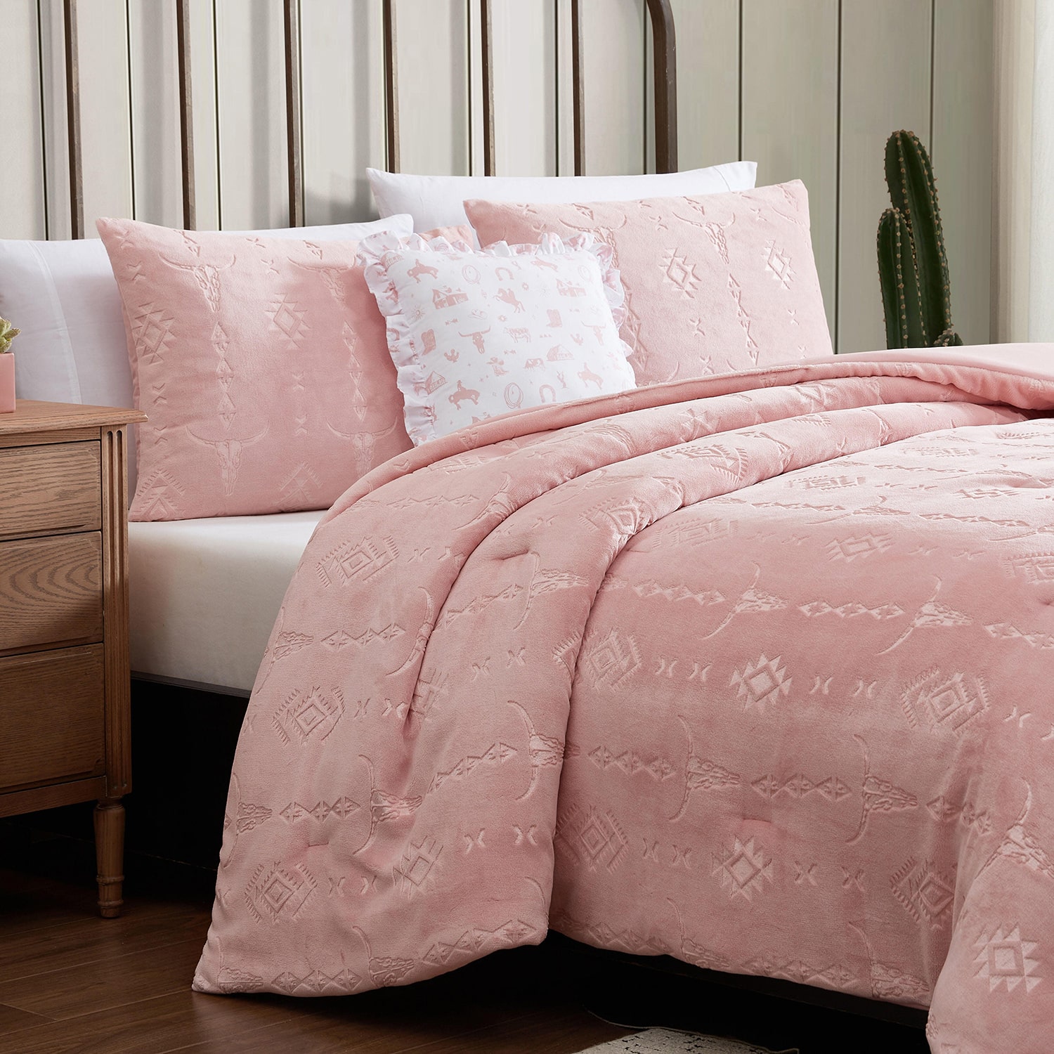 Wrangler Steer Head Stripe Comforter Set