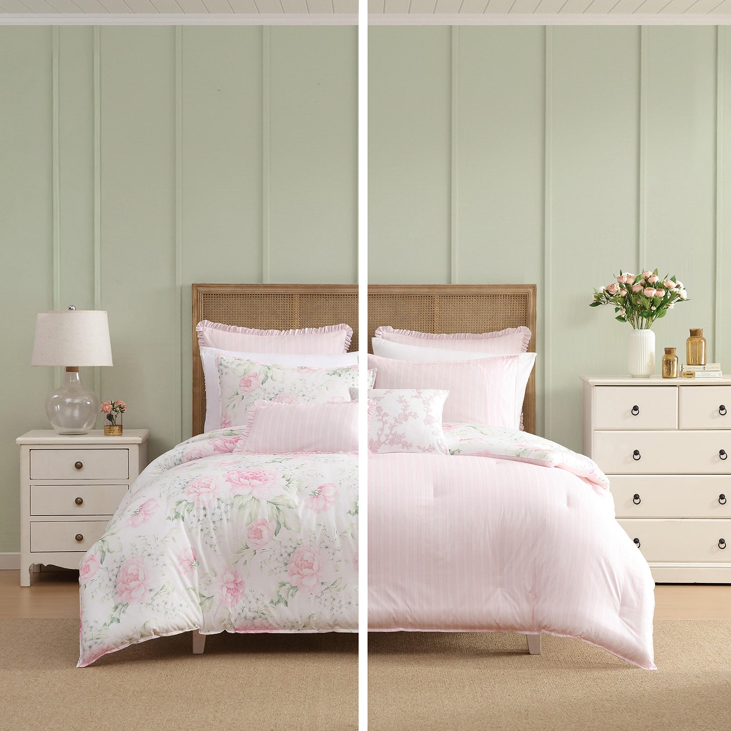 Laura Ashley Serenity Roses Comforter Set