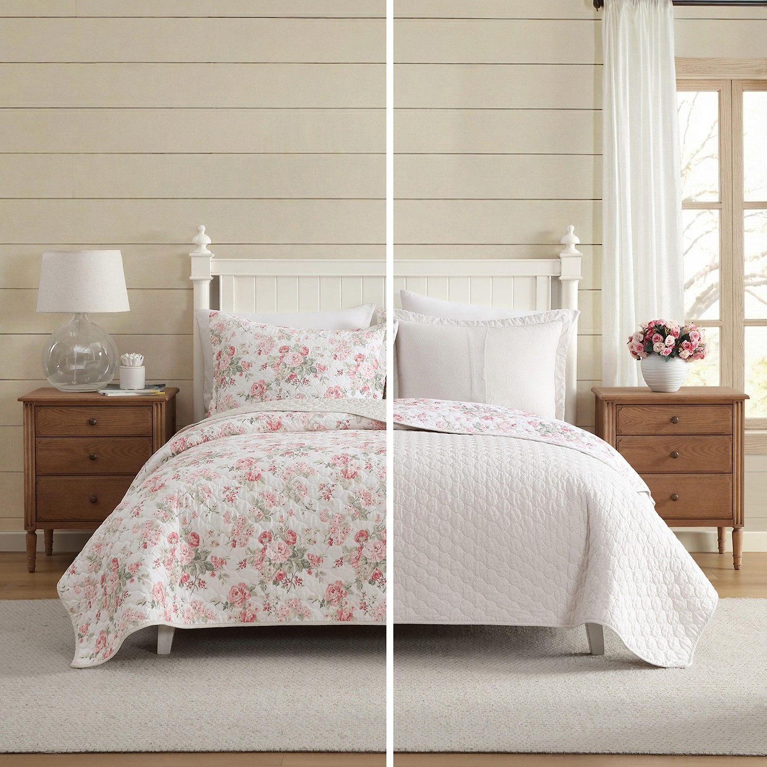 Laura Ashley Rosemoore Quilt Set