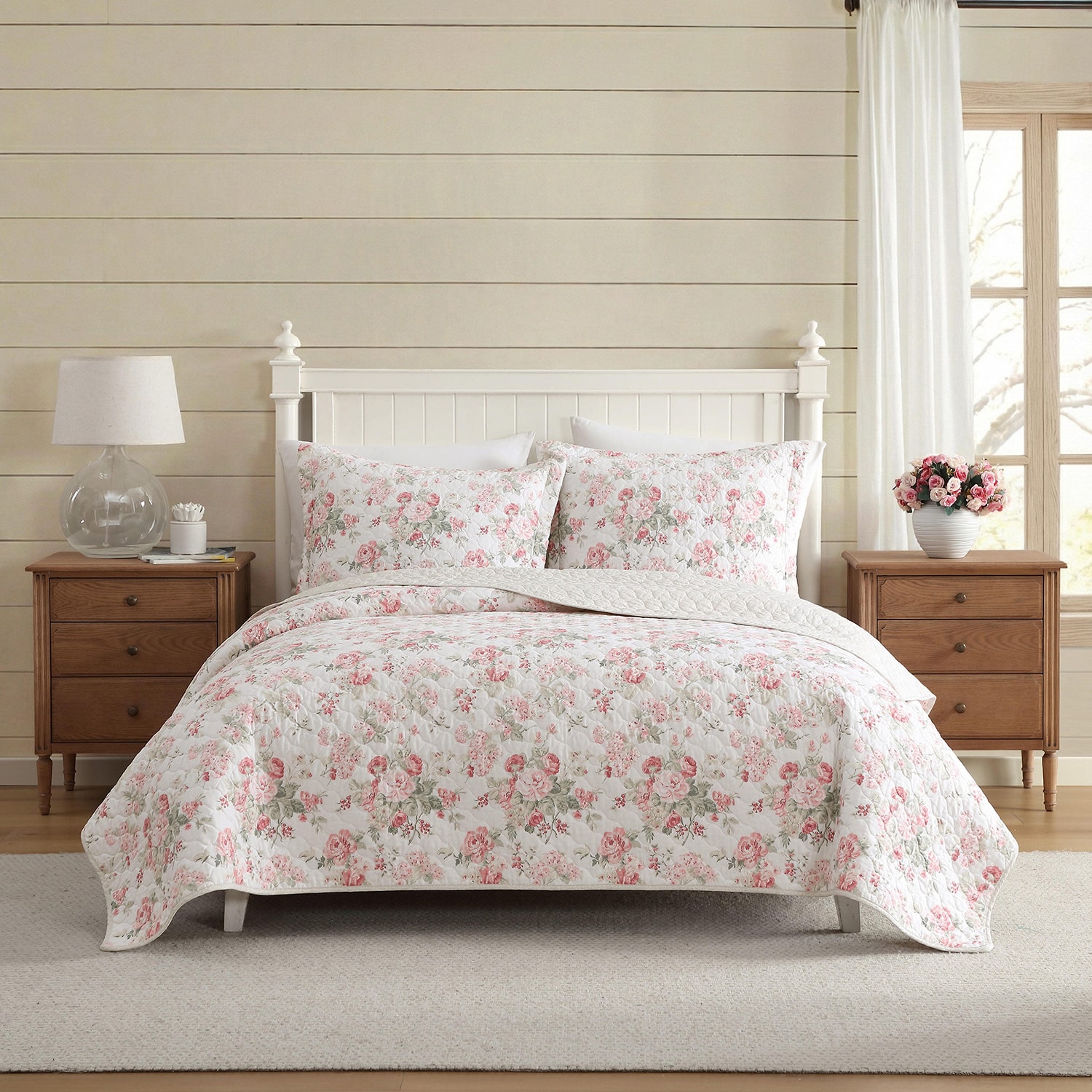 Laura Ashley Rosemoore Quilt Set