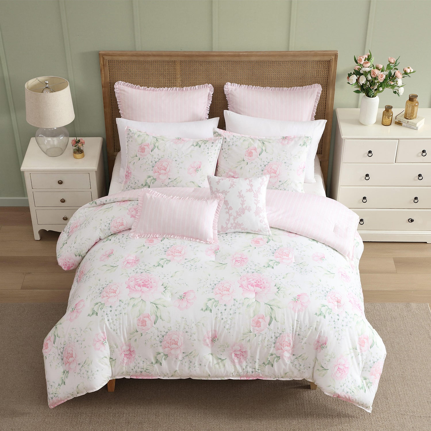 Laura Ashley Serenity Roses Comforter Set