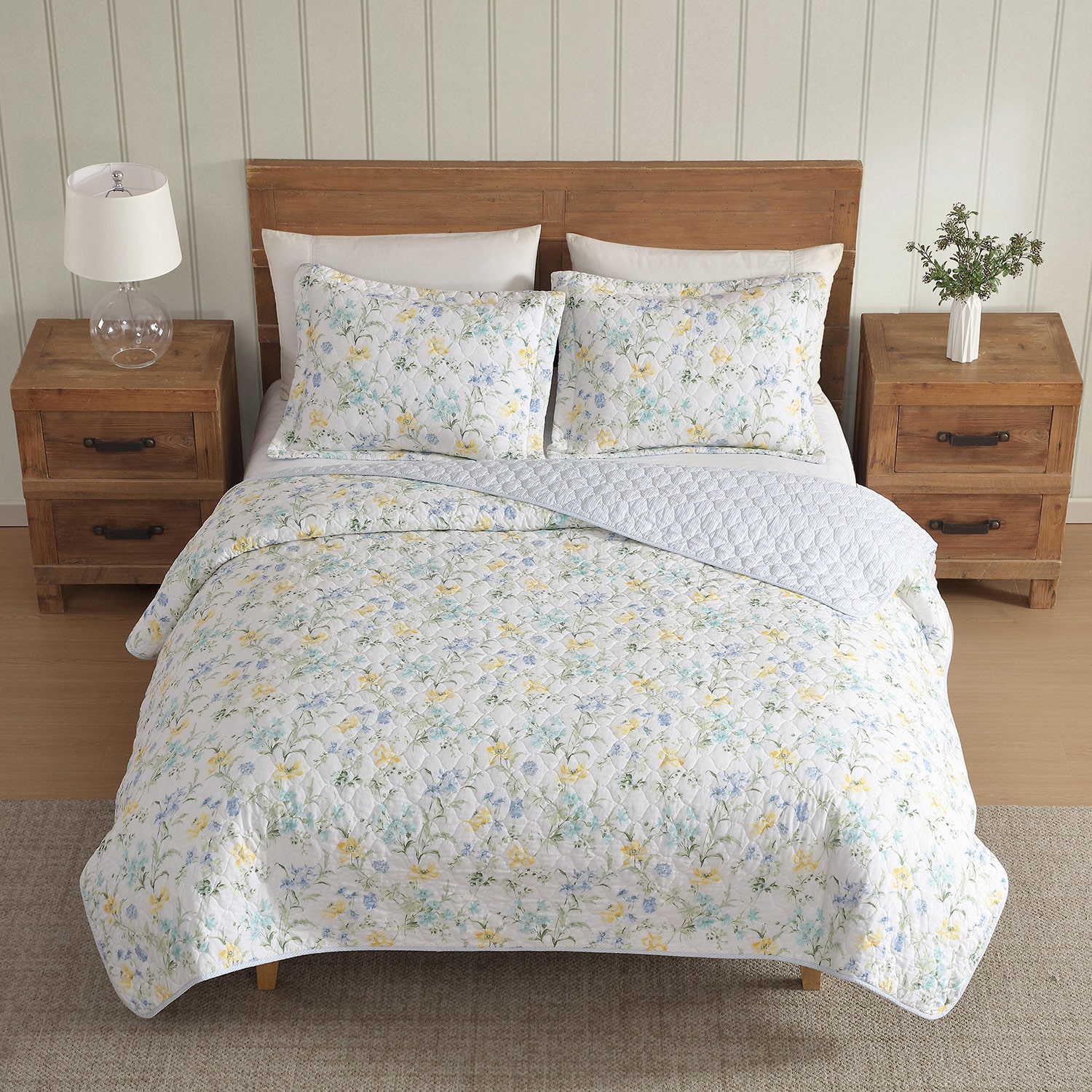 Laura Ashley Poppy Meadow Quilt Set