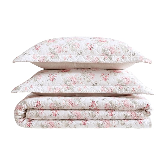 Laura Ashley Rosemoore Quilt Set