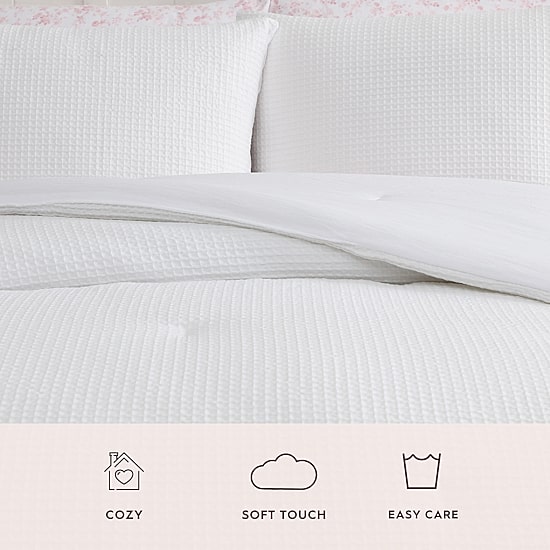 Laura Ashley Waffle Bella Comforter Set