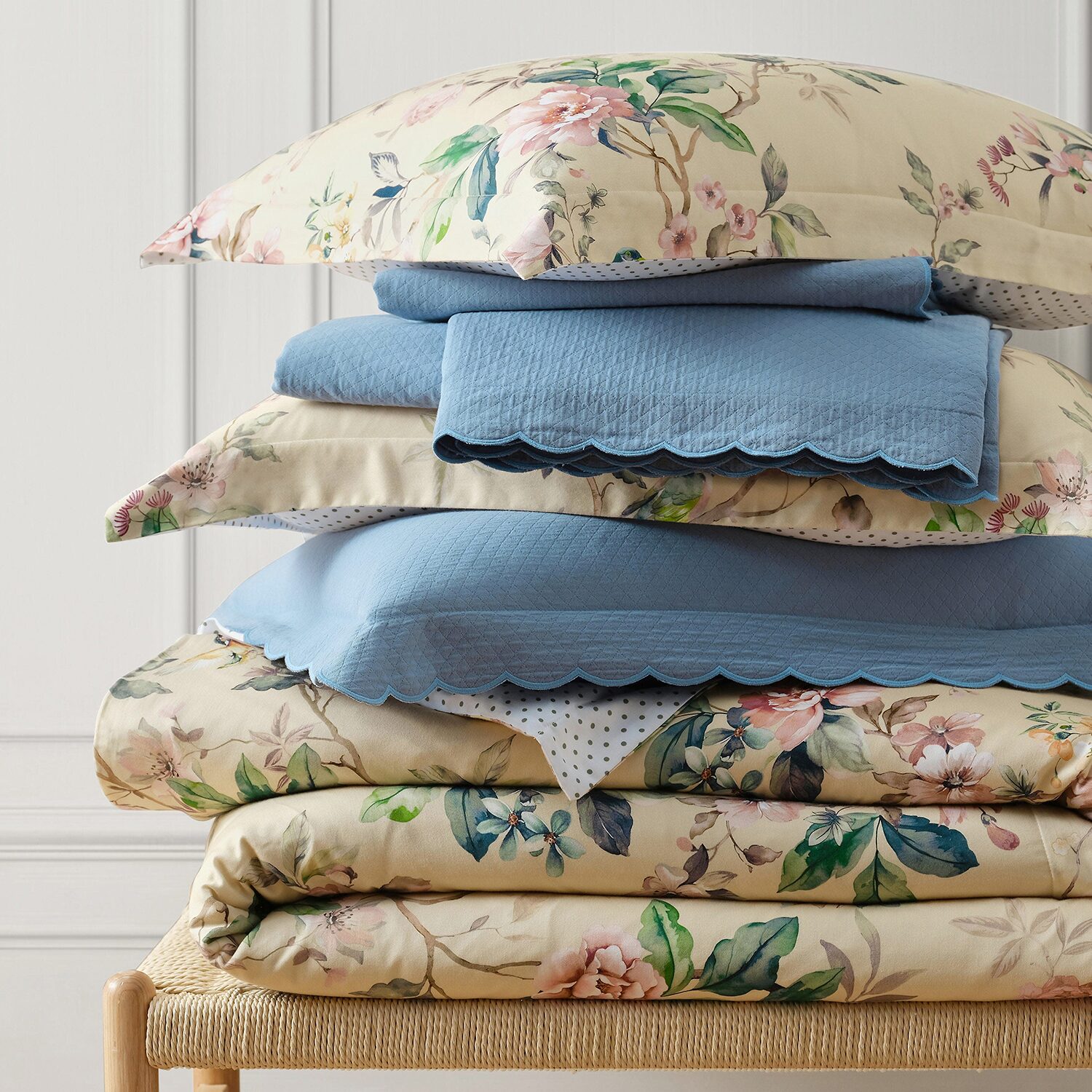 Martha Stewart Signature Scallop 3-pc. Duvet Cover Set