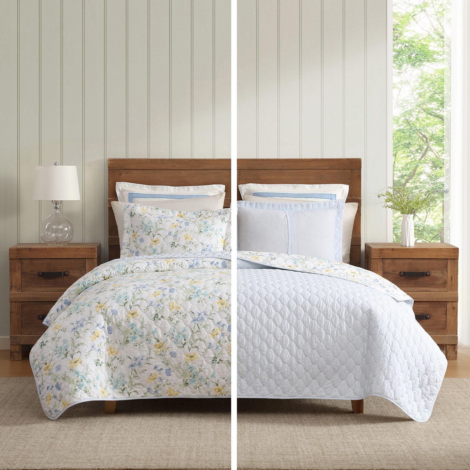 Laura Ashley Poppy Meadow Quilt Set