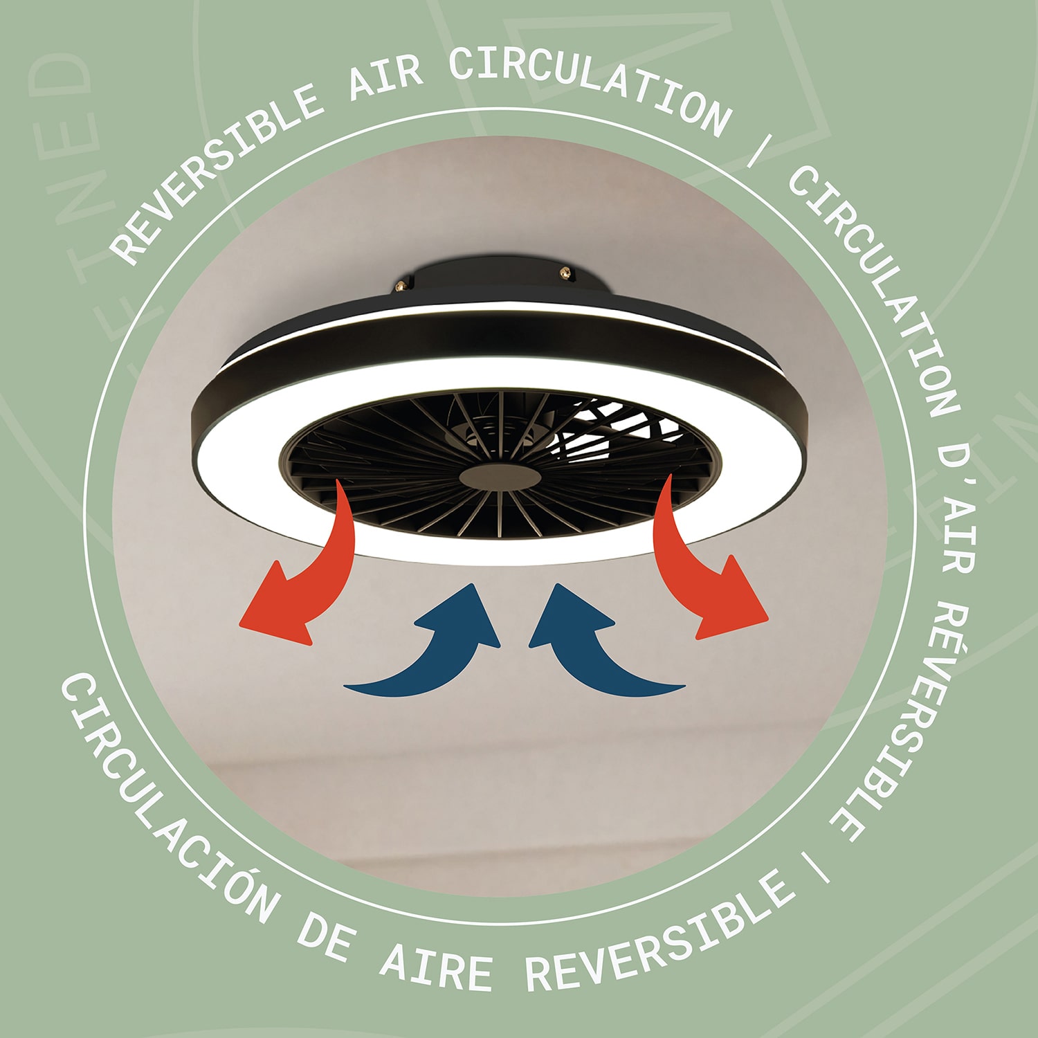 Enchante Zion Ceiling Fan Fn1041blk