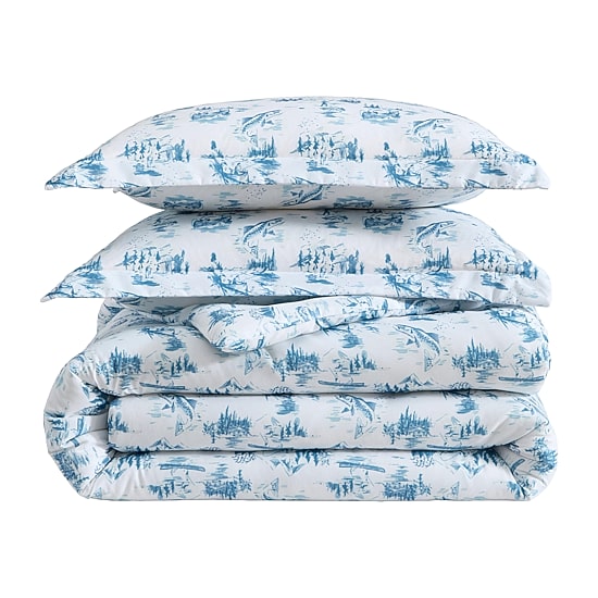 Eddie Bauer Fish Town Toile Comforter Set