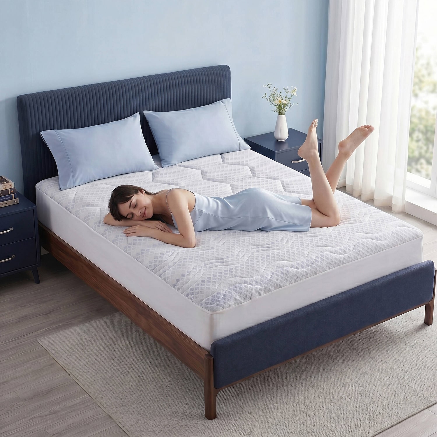Madison Park 3-Zone Cooling Deep Pocket Mattress Pad