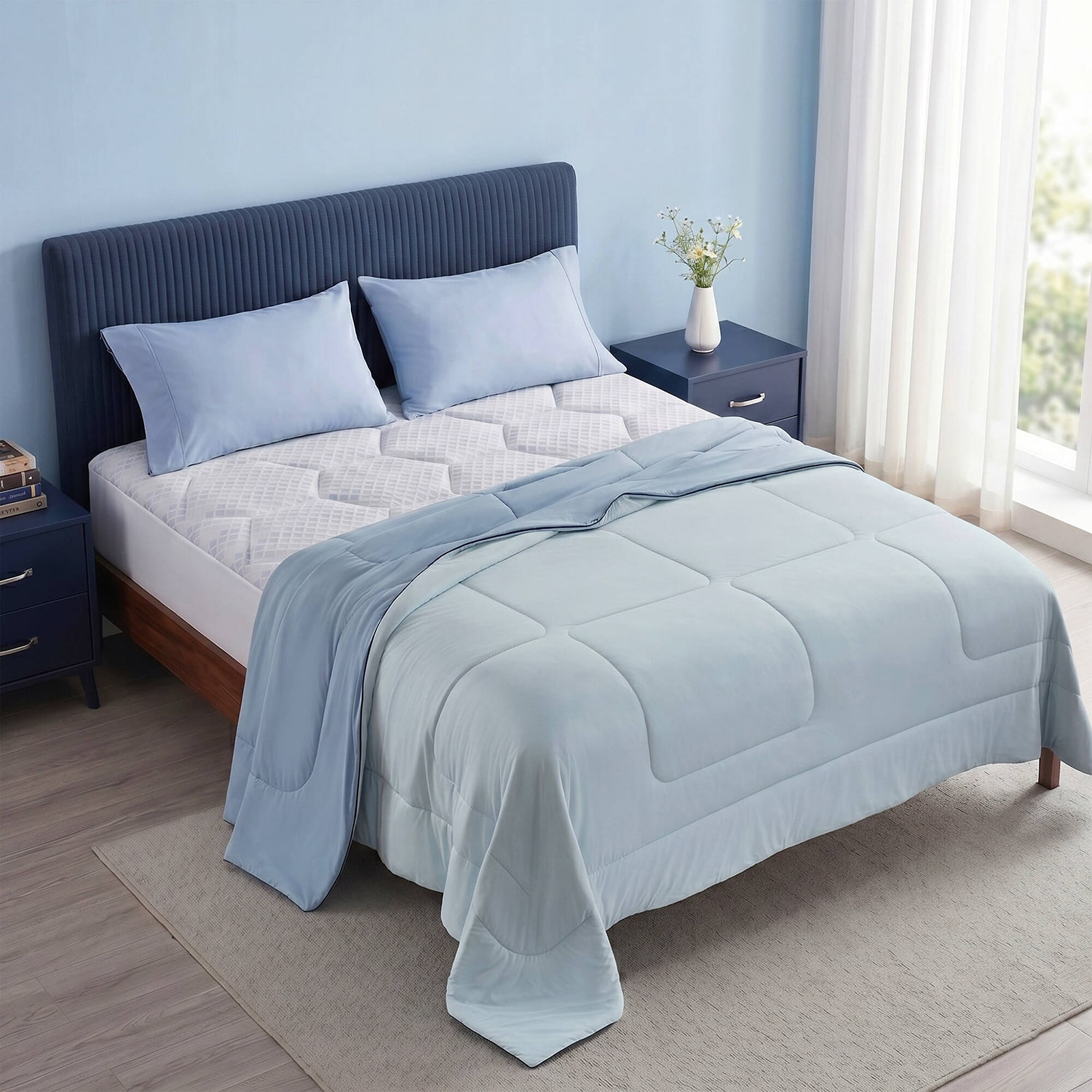 Madison Park 3-Zone Cooling Deep Pocket Mattress Pad