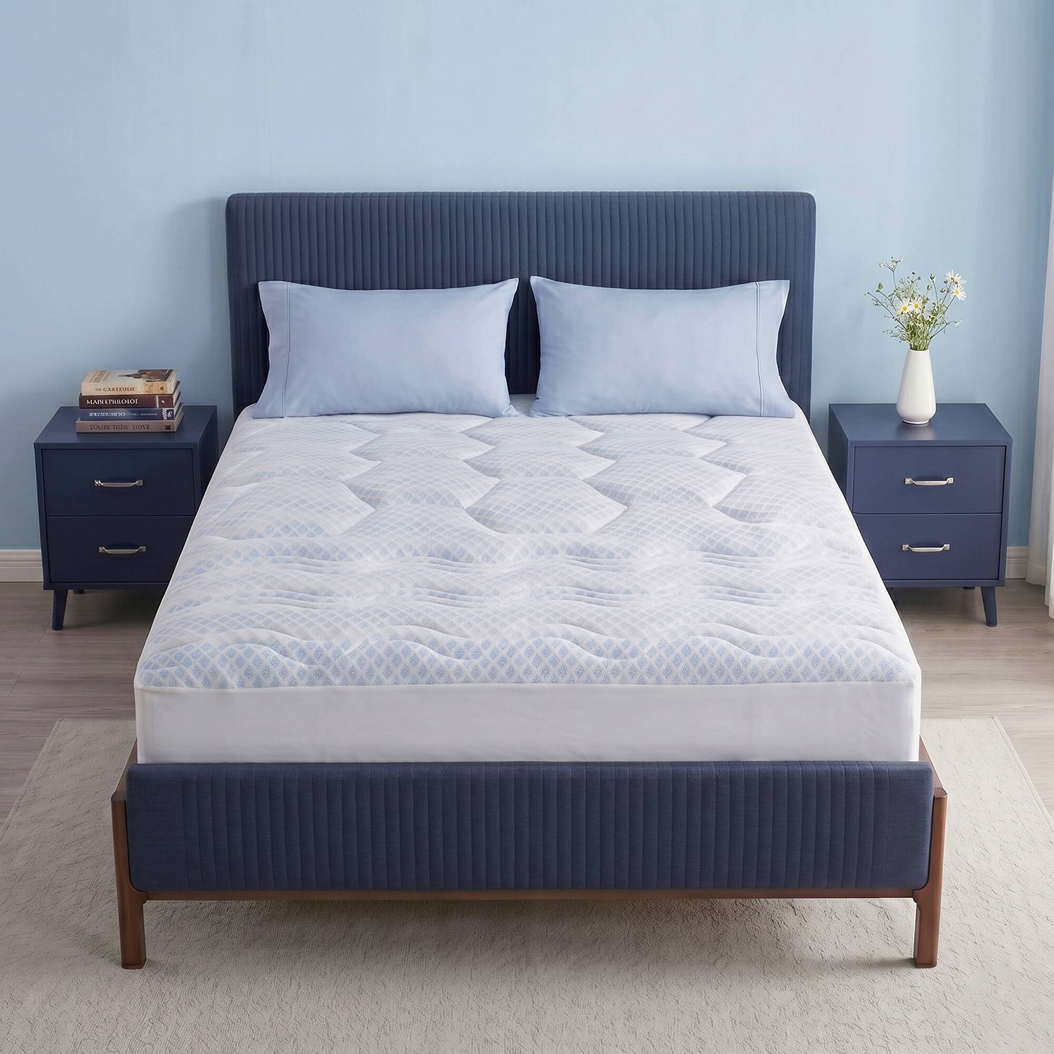 Madison Park 3-Zone Cooling Deep Pocket Mattress Pad