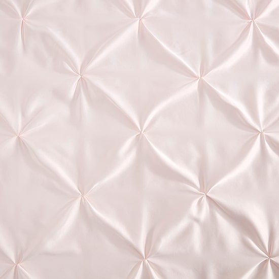 Laura Ashley Solid Satin Pintuck Comforter Set