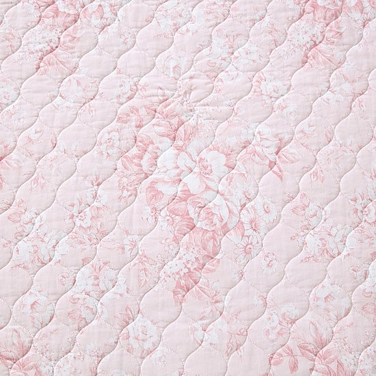 Laura Ashley Toile Delightful Quilt Set