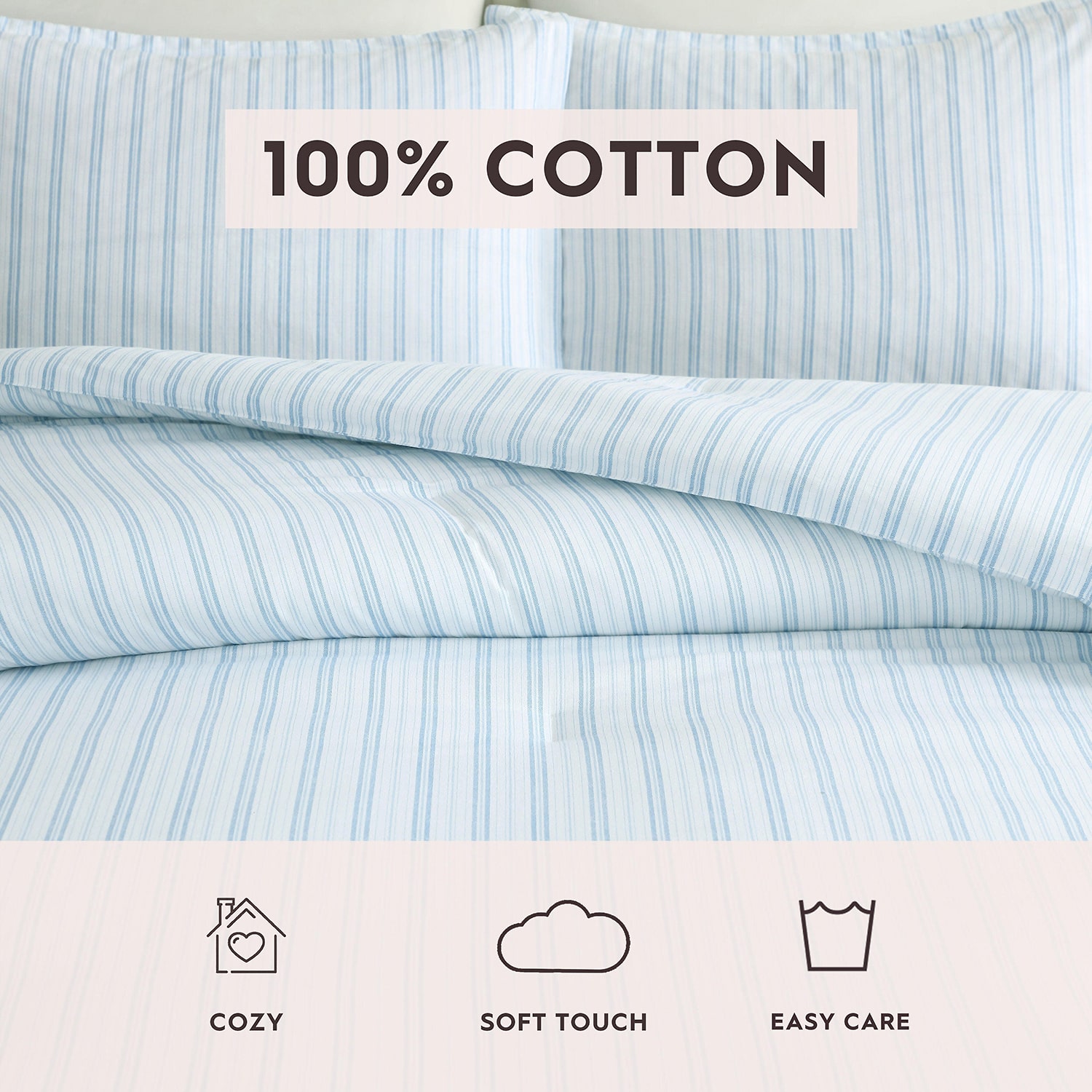 Laura Ashley Dilly Dally Stripe Comforter Set