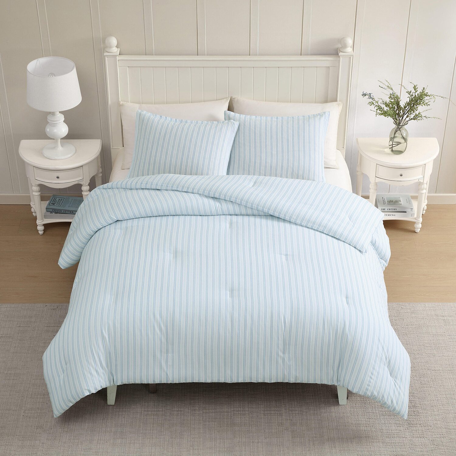 Laura Ashley Dilly Dally Stripe Comforter Set